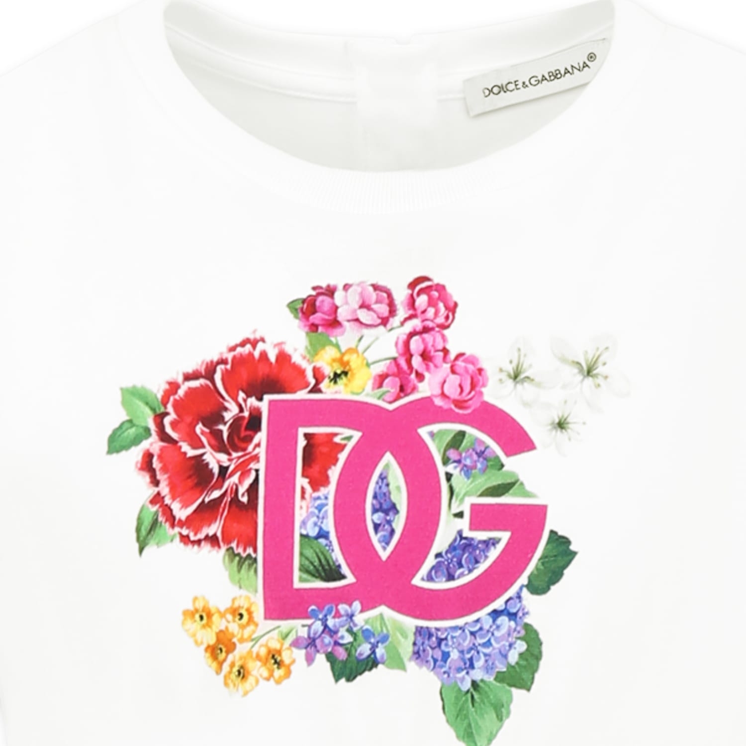 Dolce & Gabbana Short Sleeve Dress In Light Blue
