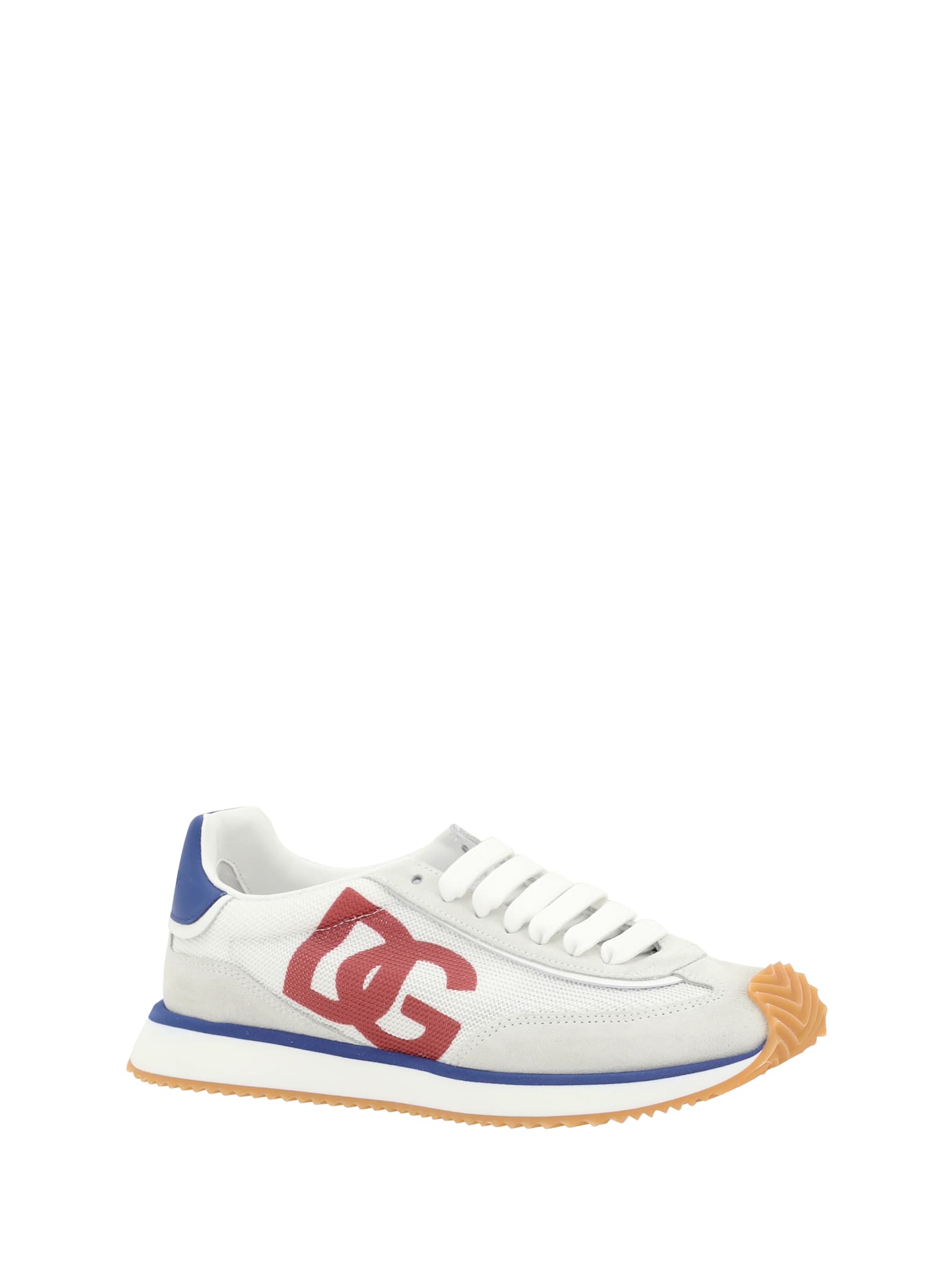 Shop Dolce & Gabbana Dg Cushion Sneakers In Bianco/rosso