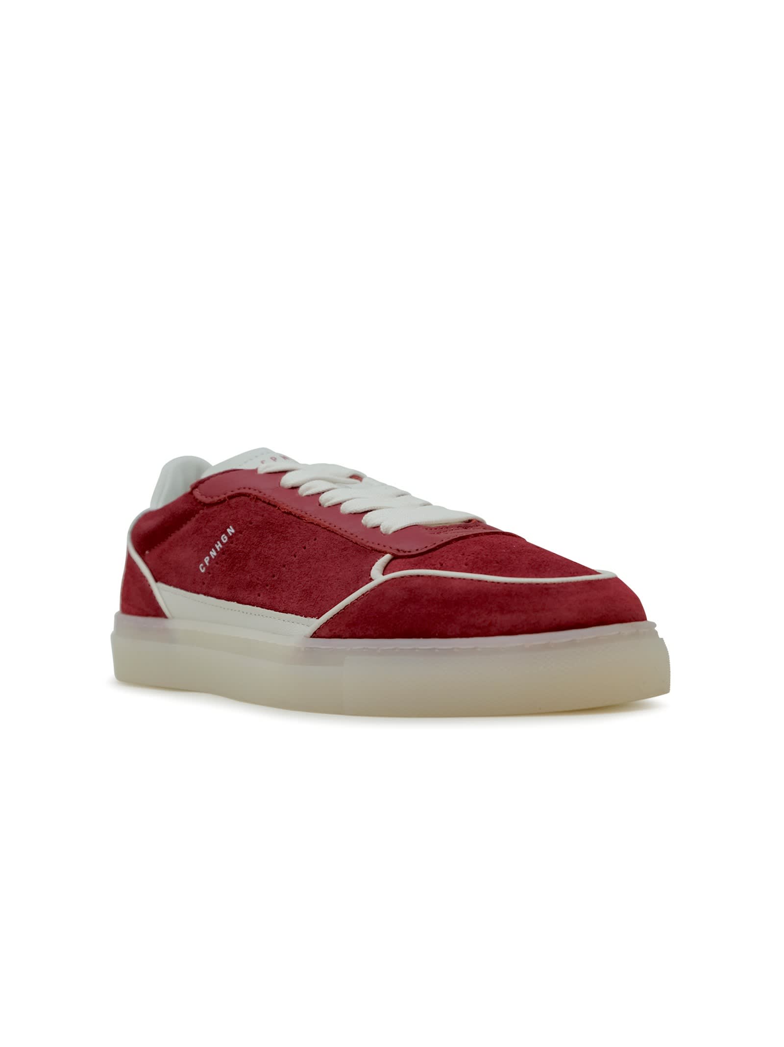 Copenhagen Red Suede Sneakers In Red