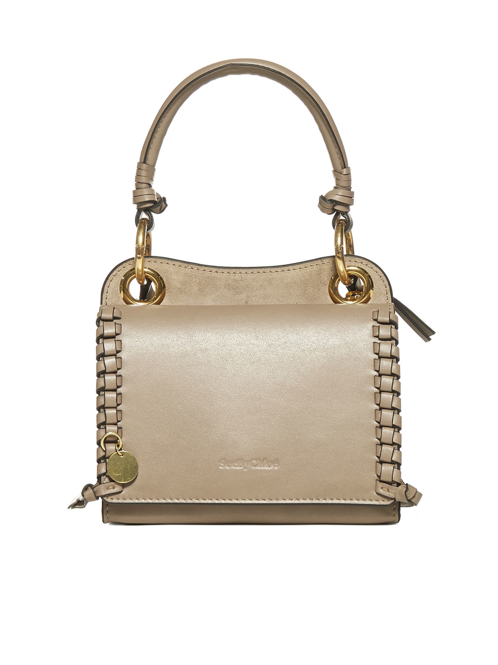 See By Chloé Tilda Mini Leather And Suede Bag In Motty Grey | ModeSens