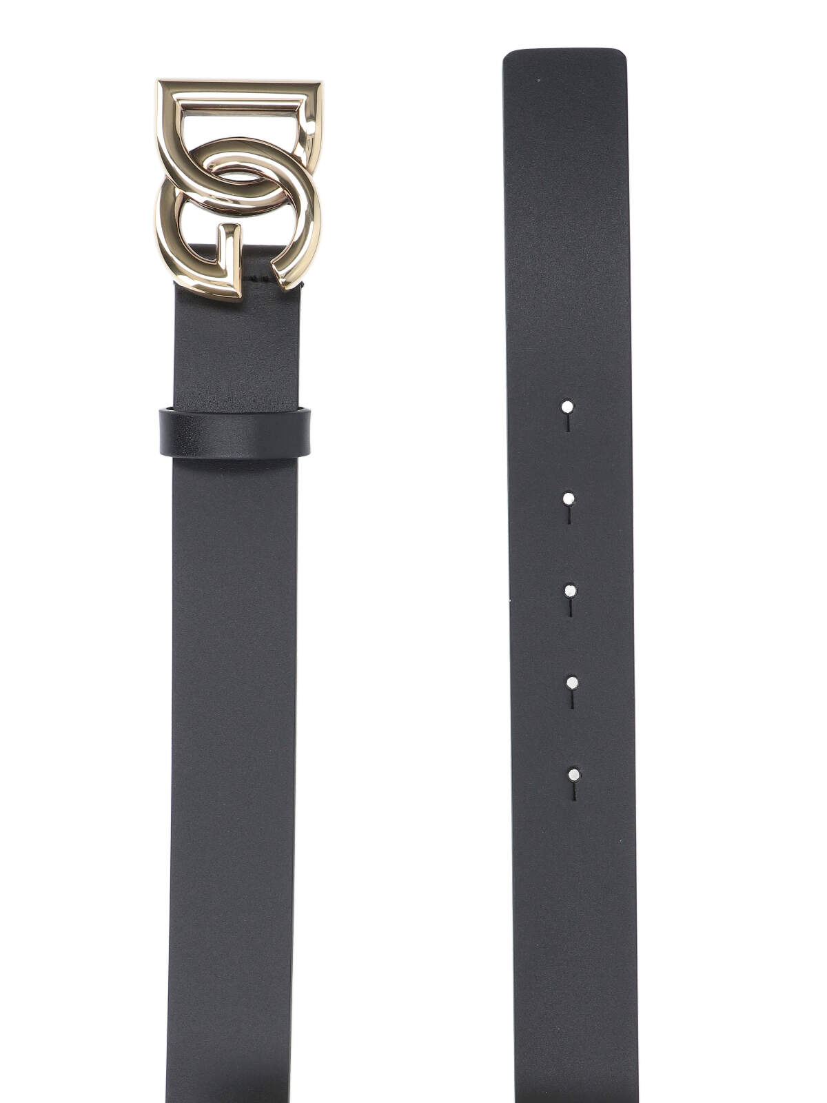 Shop Dolce & Gabbana Dg Buckle Belt In Nero