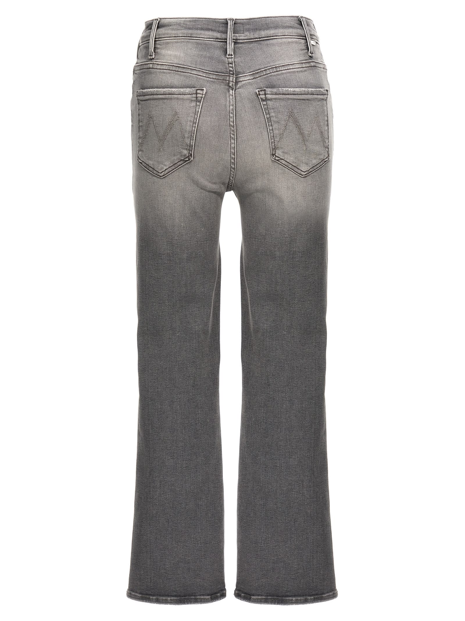 Shop Mother The Hustler Ankle Jeans In Gray