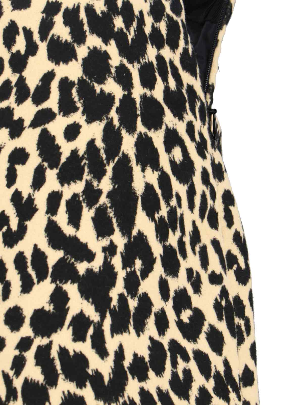Aspesi Animal Print High-waisted Knee Length Midi Skirt In Multi