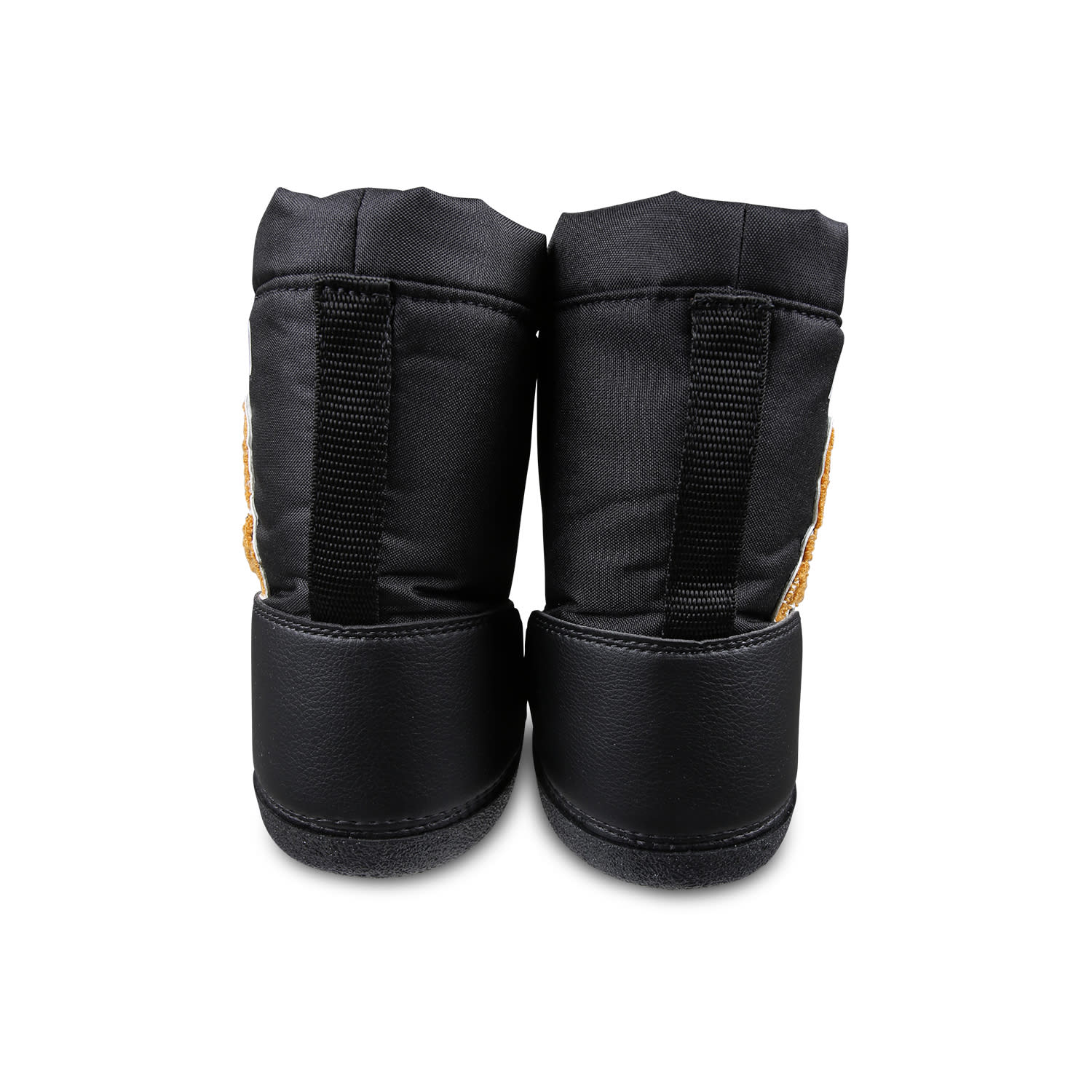 Moschino Teddy Padded Snow Boots In Black