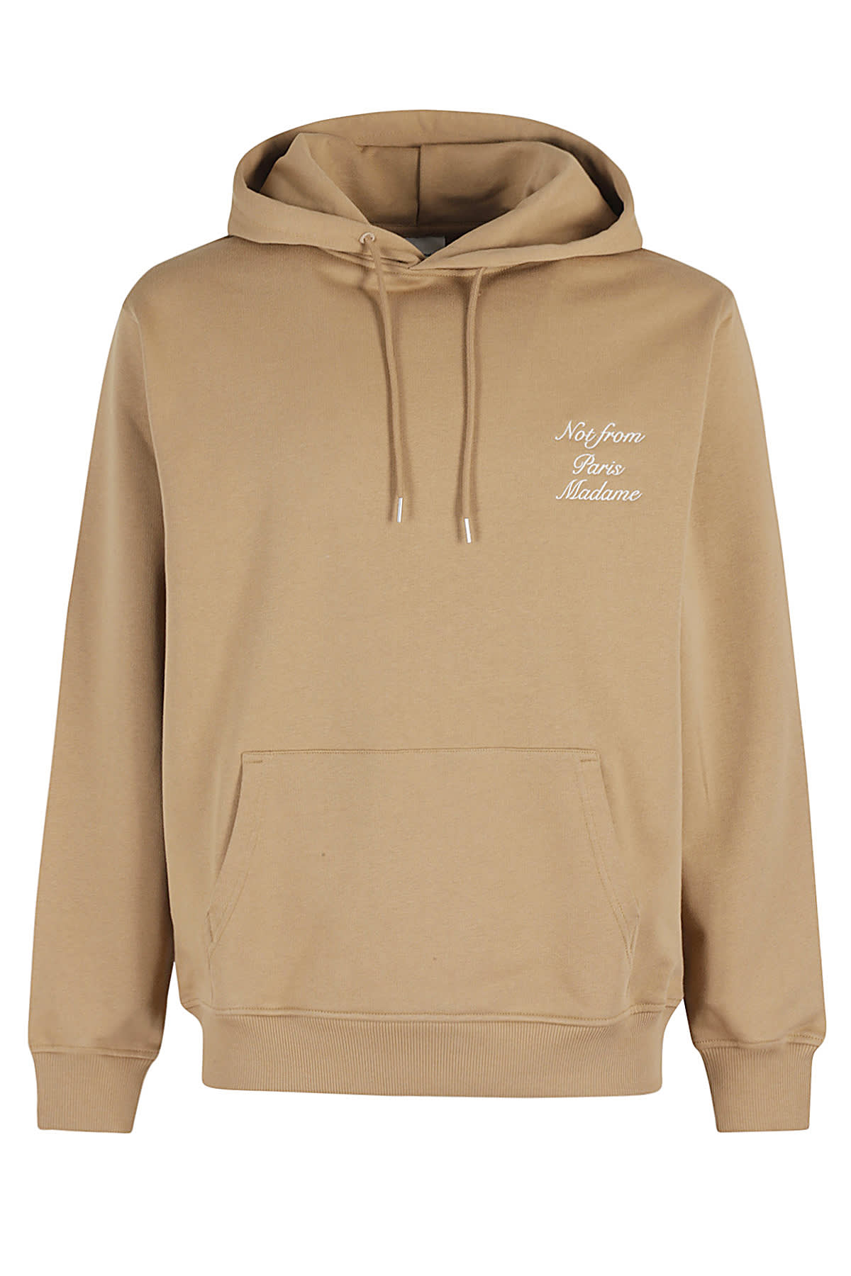 Shop Drôle De Monsieur Le Hoodie Slogan Calligraphy In Ibn Ice Brown