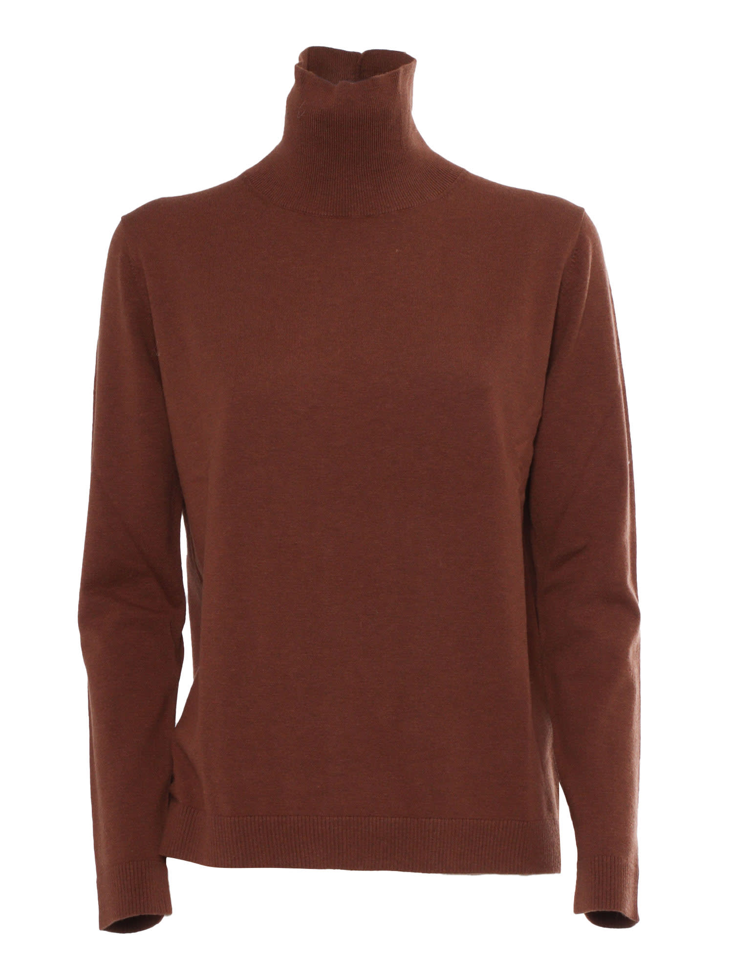 Shop Weekend Max Mara Kiku Tobacco Sweater/tank/top In Brown