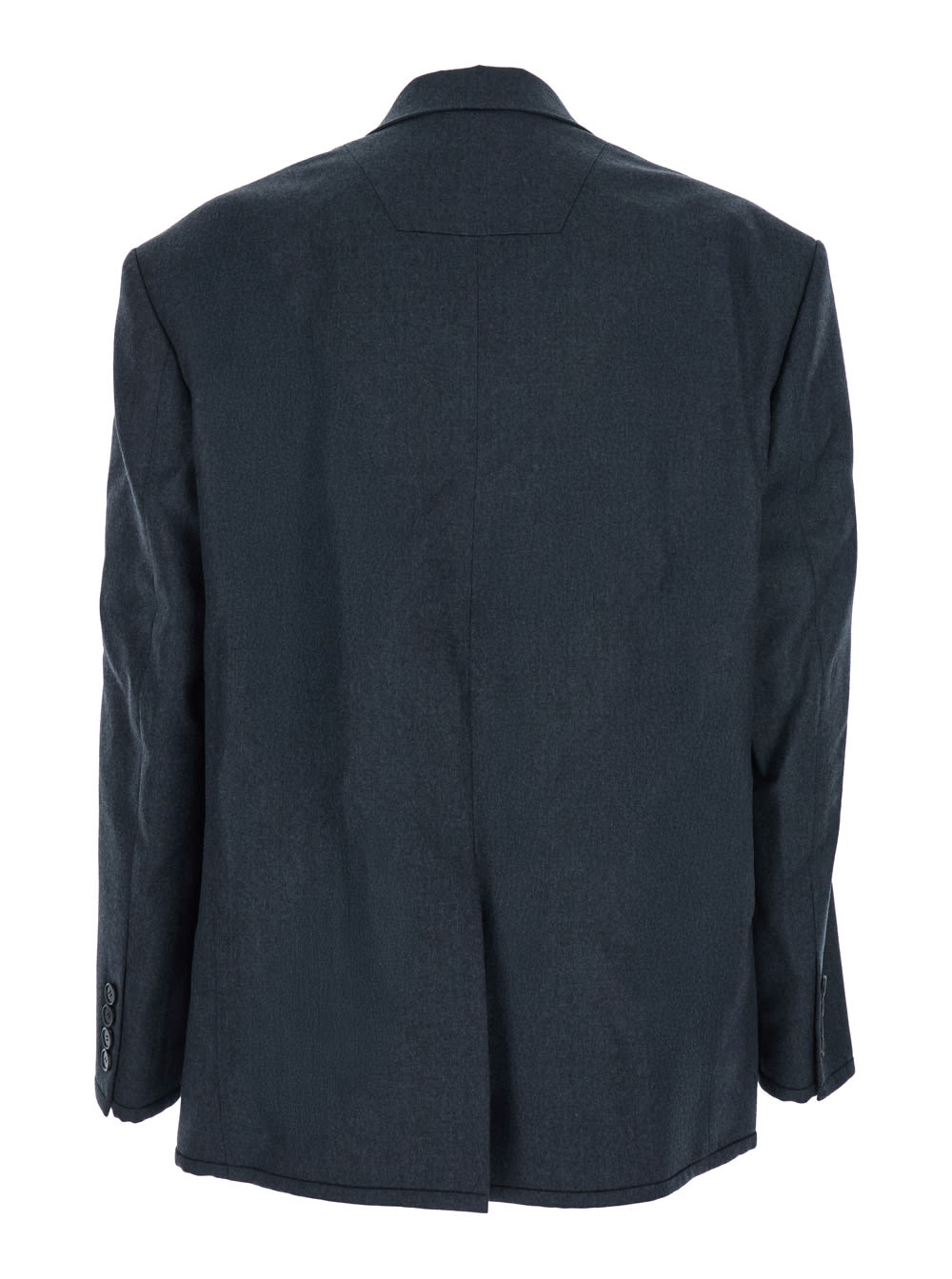 Juunj Double-breasted Wool Blazer In Gray