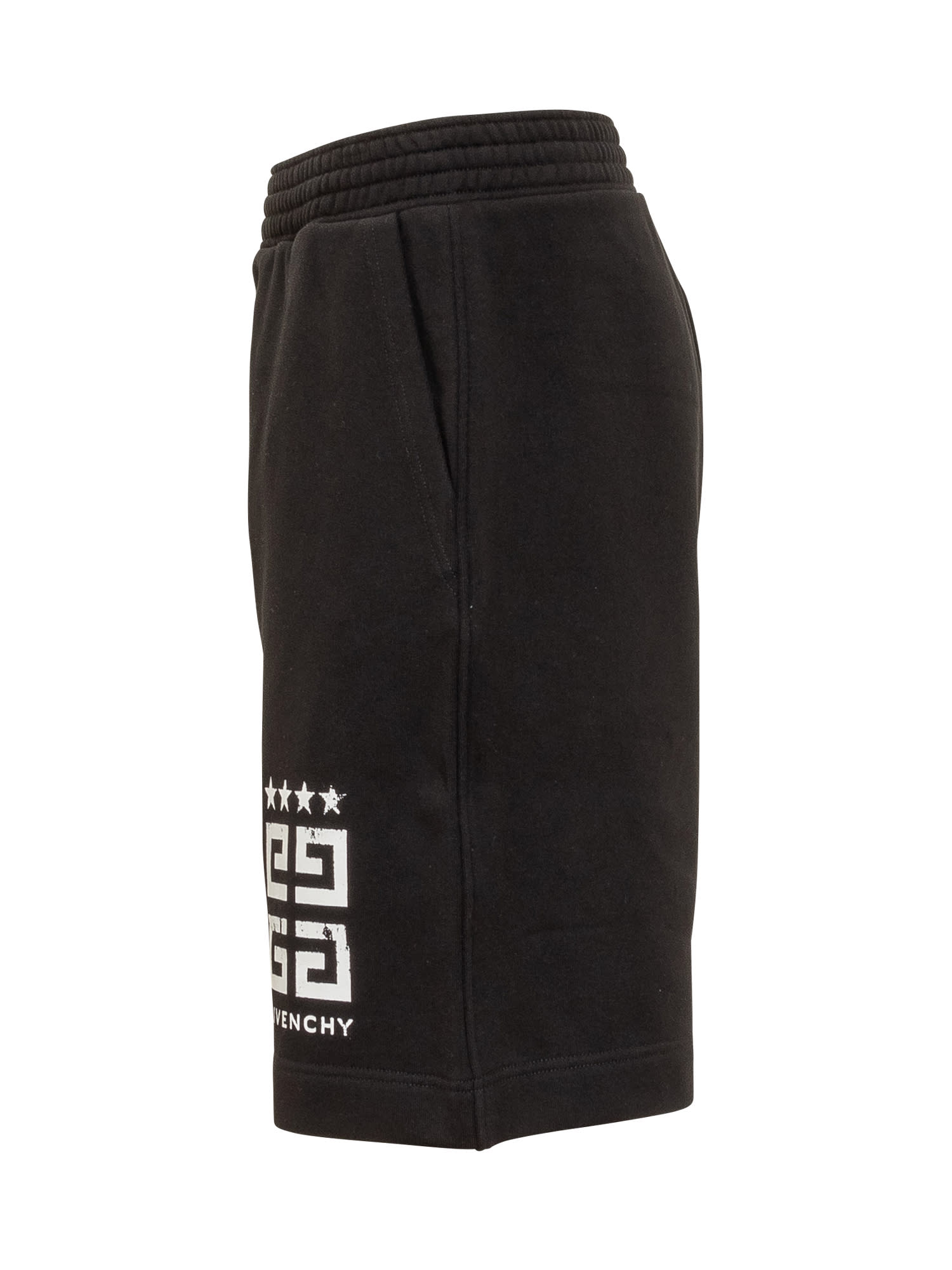 Shop Givenchy Boxy Fit Bermuda Short In Black