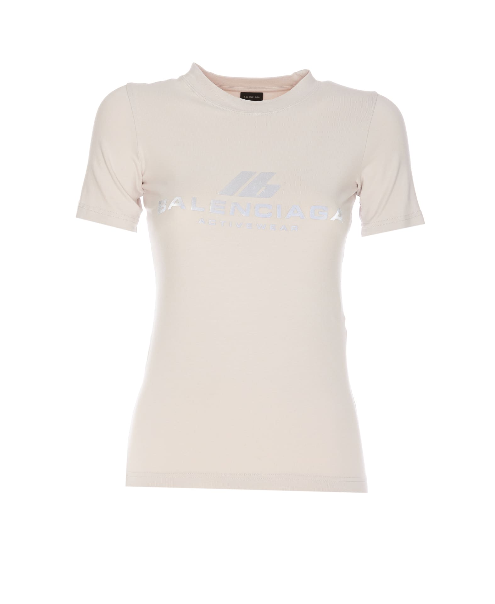 Shop Balenciaga Actiwear Fitted T-shirt In White