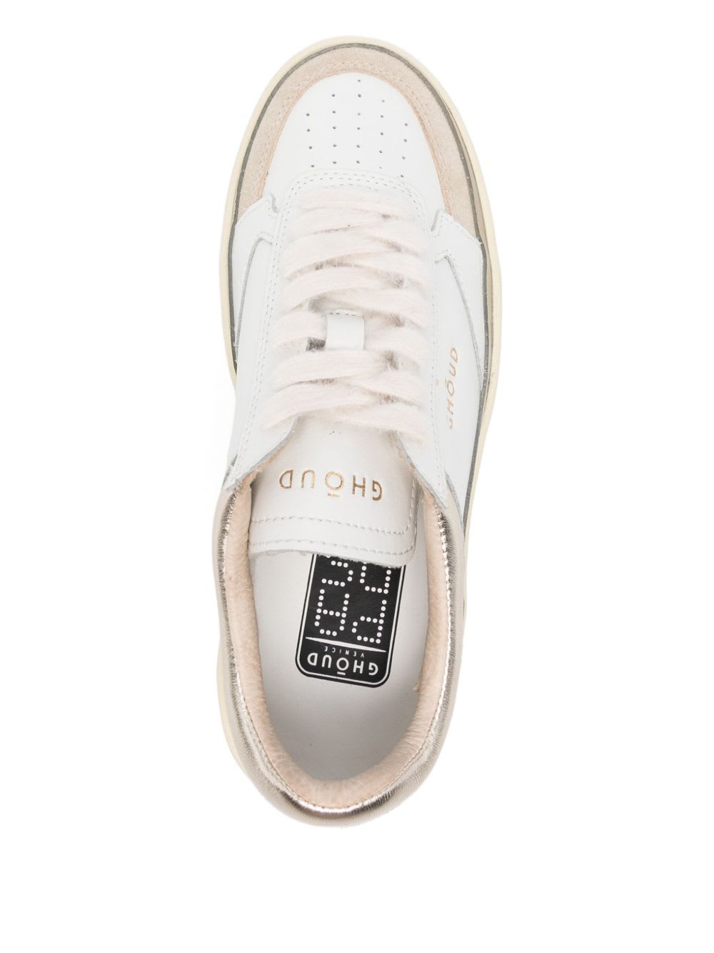 Ghoud Pads Low Leather Sneakers In Neutral