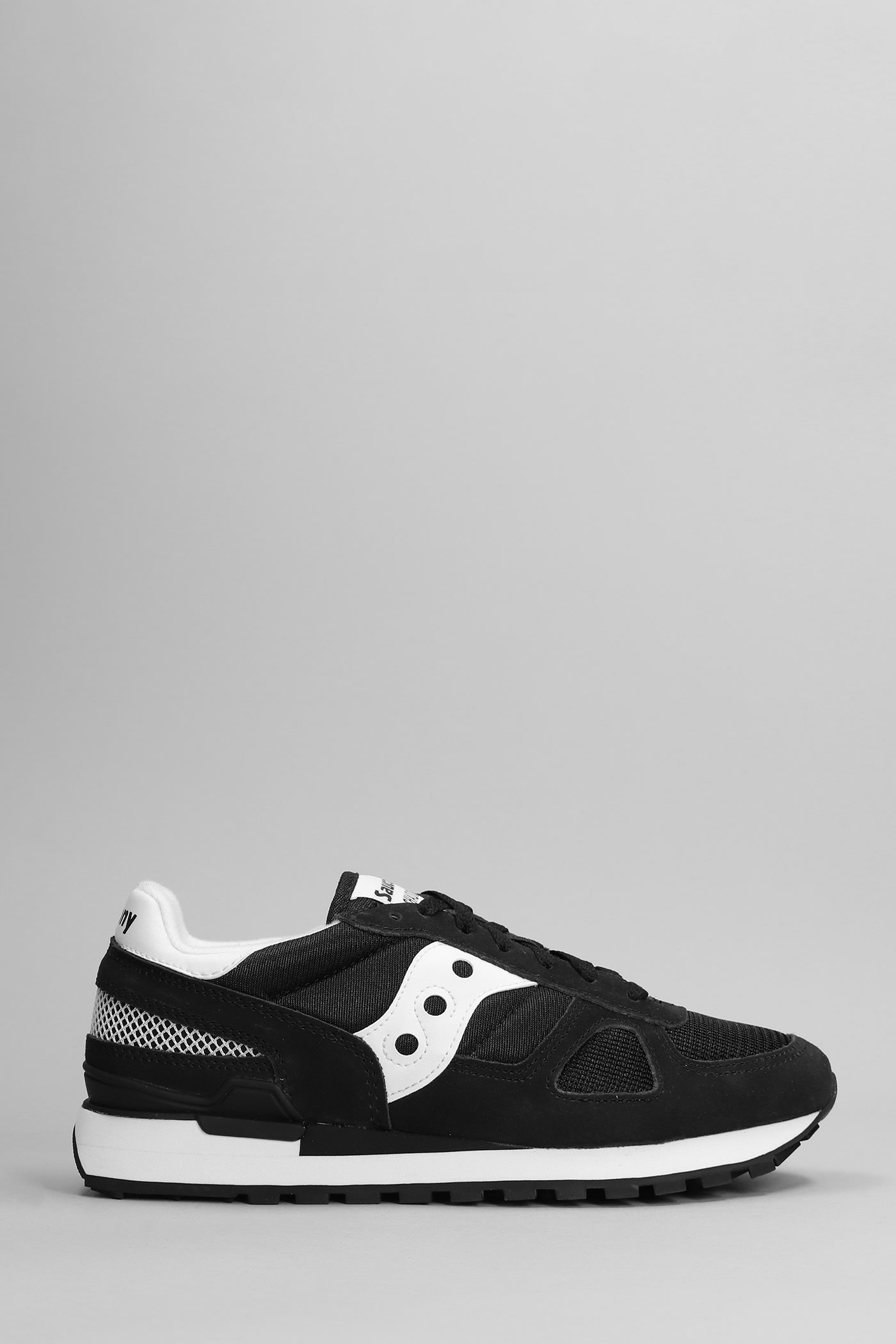 Shop Saucony Shadow Original Sneakers In Black Suede And Fabric In Black Boston