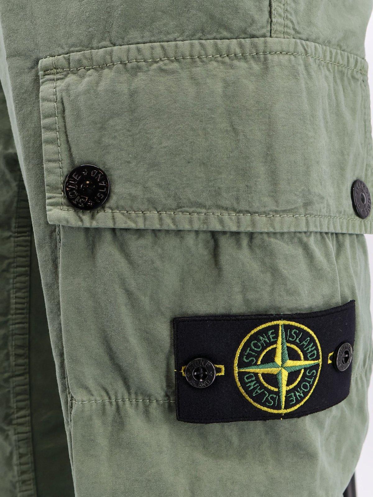 Stone Island Cargo Trouser With Iconic Logo Patch