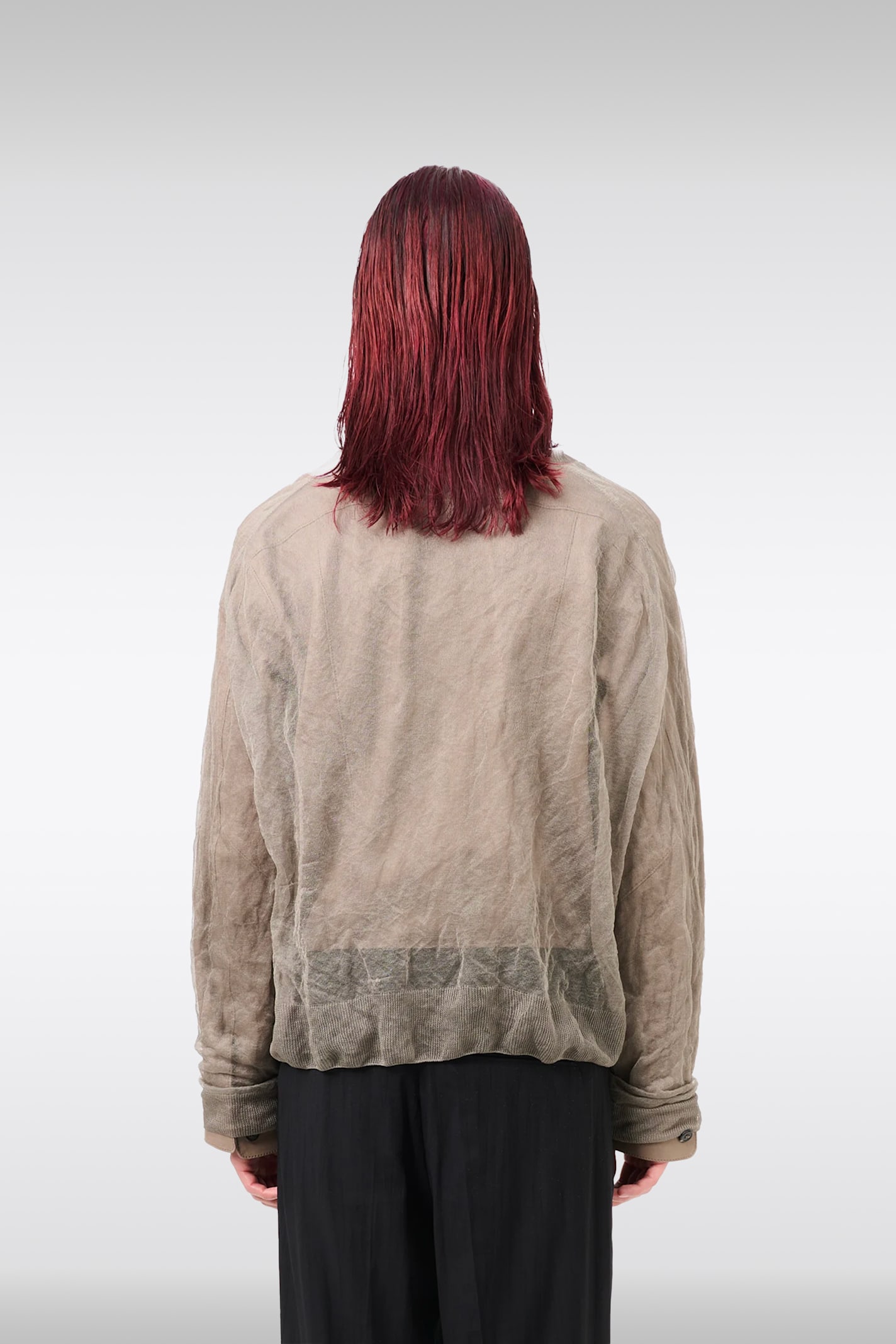 Our Legacy Long-sleeved Sweater In Ash Silk Steel