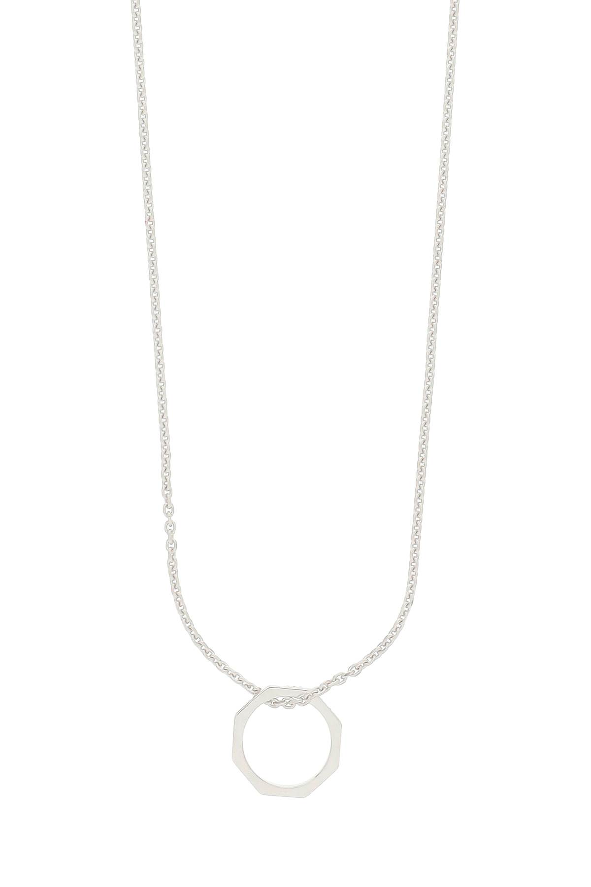 Shop Eéra Oh Necklace With Sunglasses Holder In Silver (silver)
