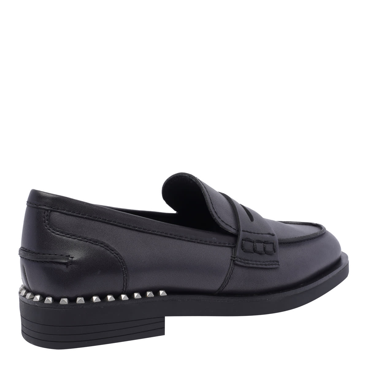 Shop Ash Winona Loafers In Black