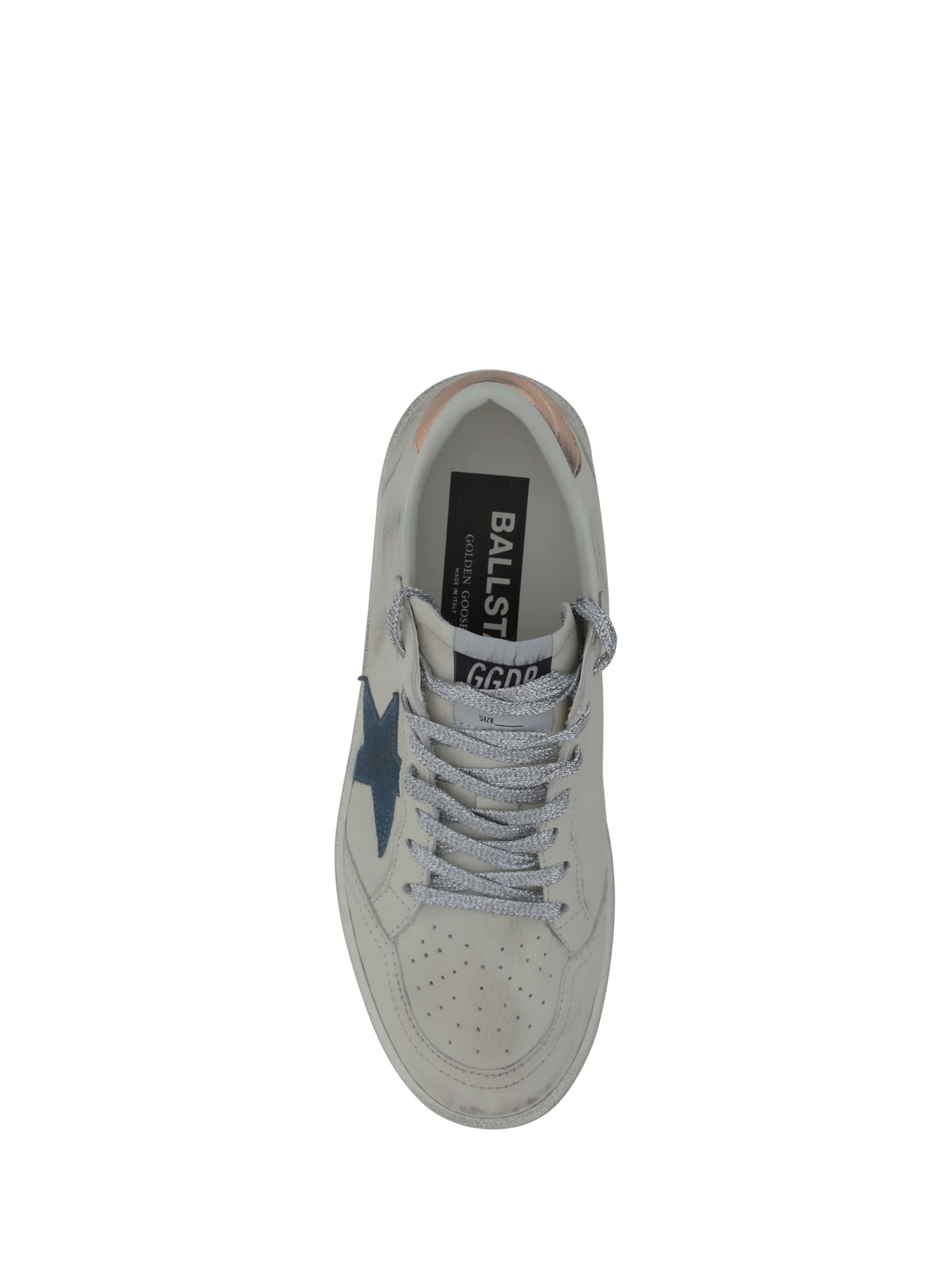 Shop Golden Goose Ballstar Sneakers In White