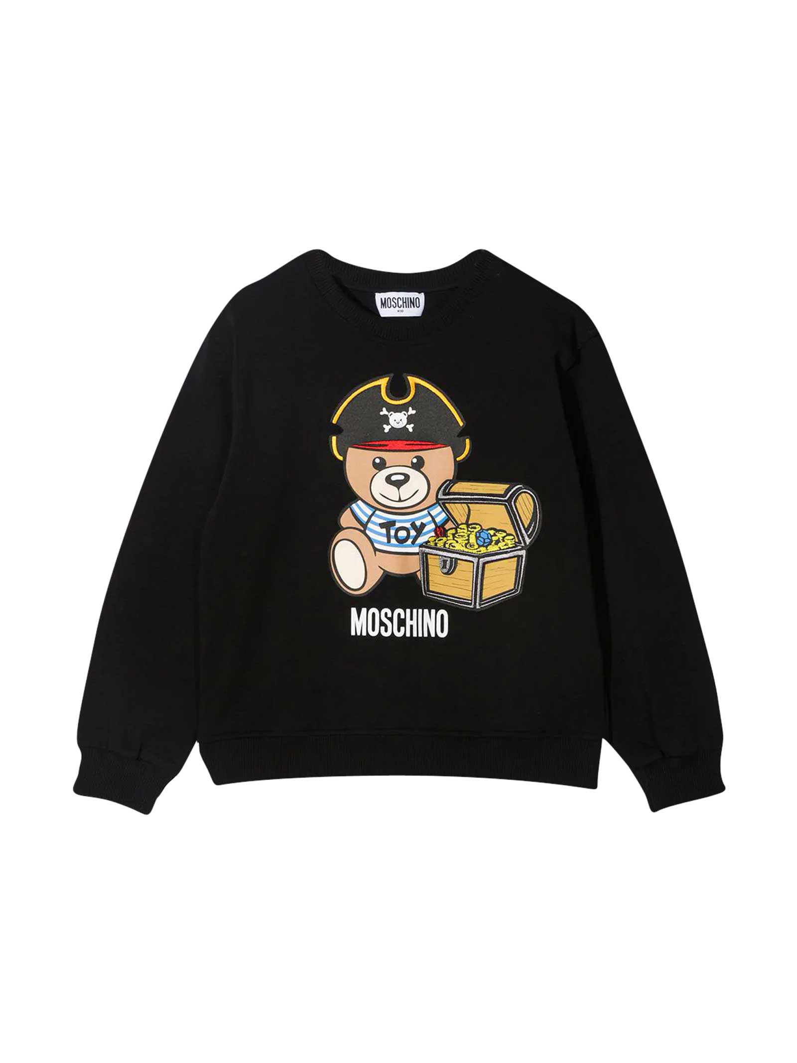 Moschino Black Sweatshirt With Toy Print
