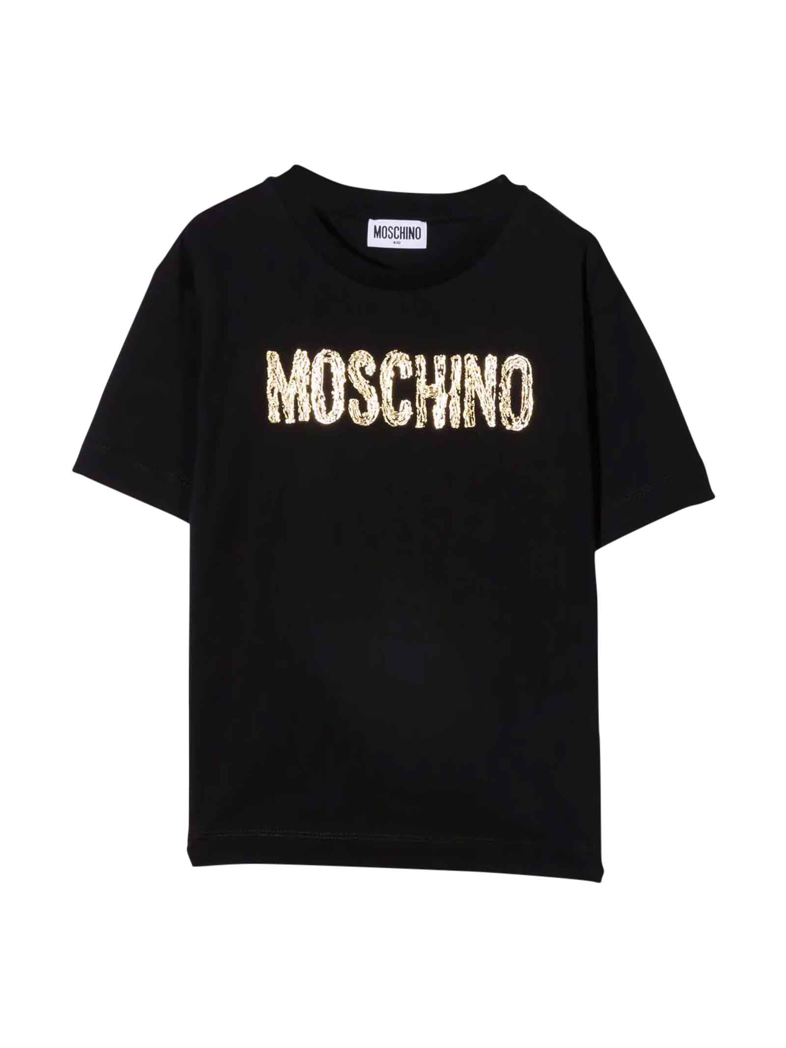 Moschino Unisex Black Maxi T-shirt