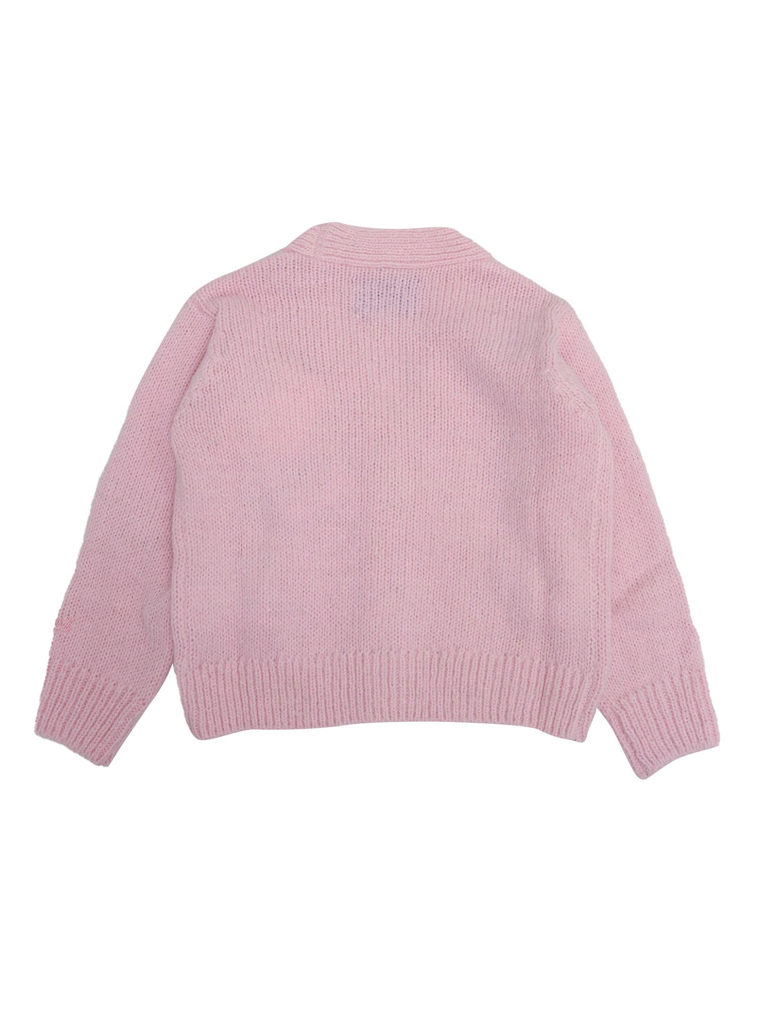 Mc2 Saint Barth Jaquard Cardigan In Multicolor