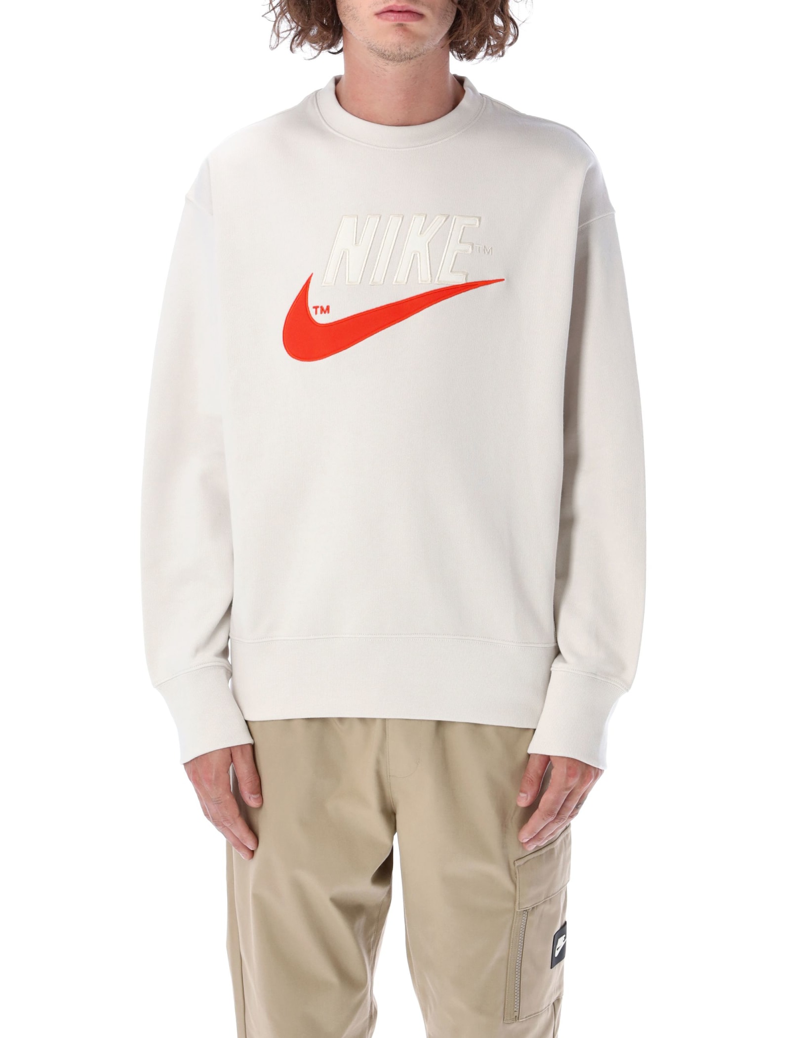 Nike French Terry Sweatshirt In White