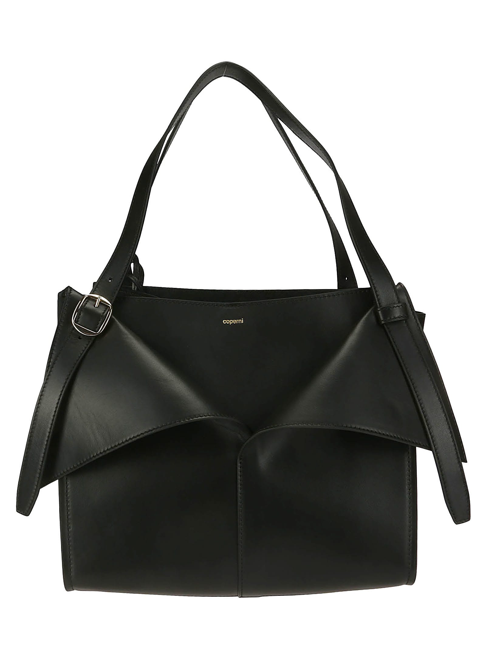 Shop Coperni Medium Belt Cabas Bag In Black