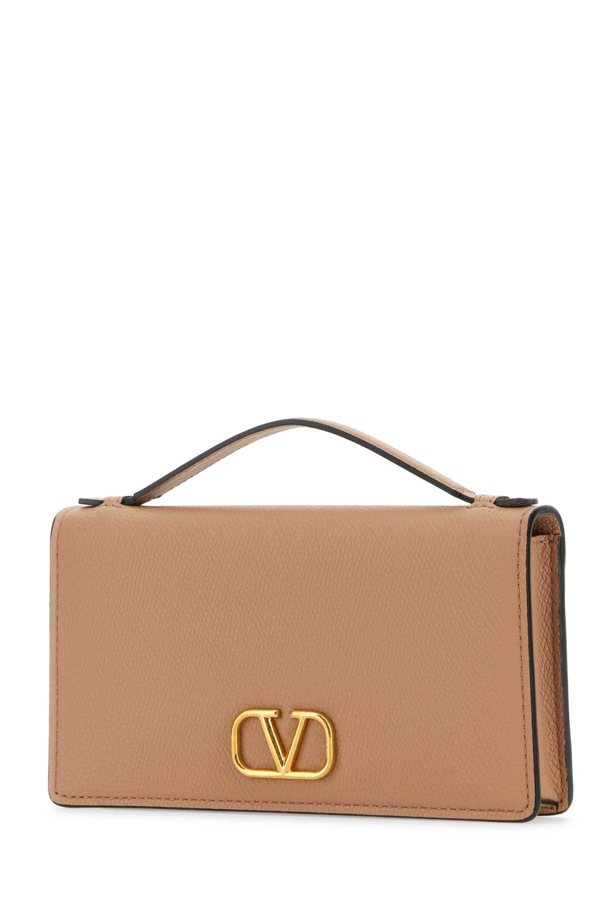 Shop Valentino Antique Pink Leather Handbag In Rosecannelle