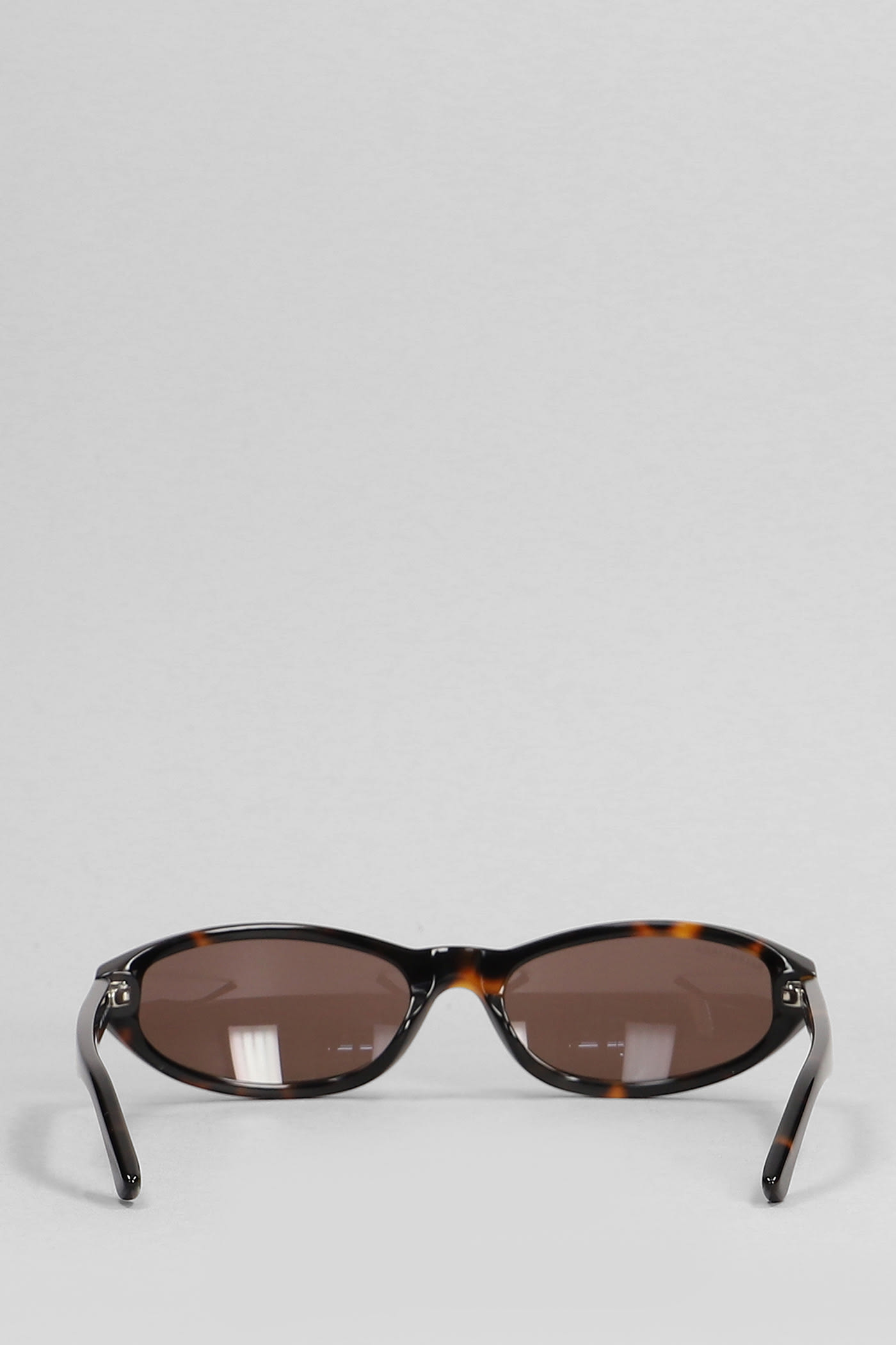 Shop Balenciaga Neo Round Sunglasses In Brown Acetate