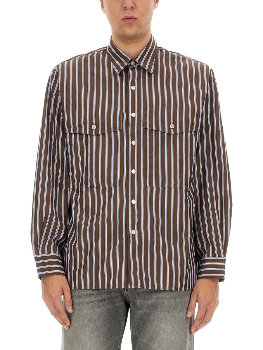 Sunflower Long-sleeved Shirt In Brown