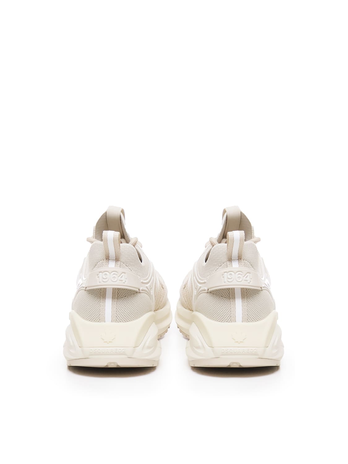 Shop Dsquared2 Sneakers Dash In Mesh In Beige