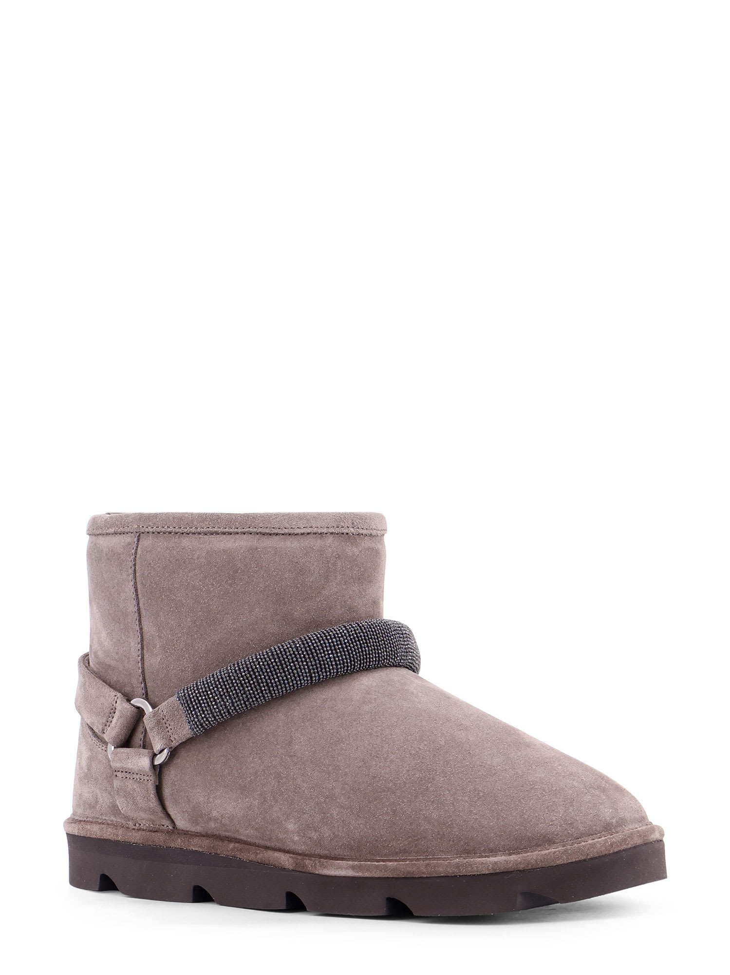 Shop Brunello Cucinelli Ankle Boots In Grey