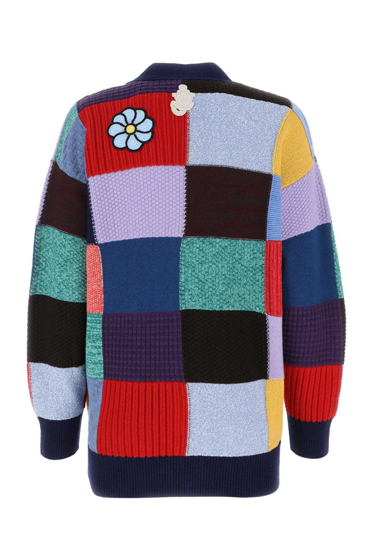 Shop Moncler Genius Embroidered 1 Moncler Jw Anderson Cardigan In Multi