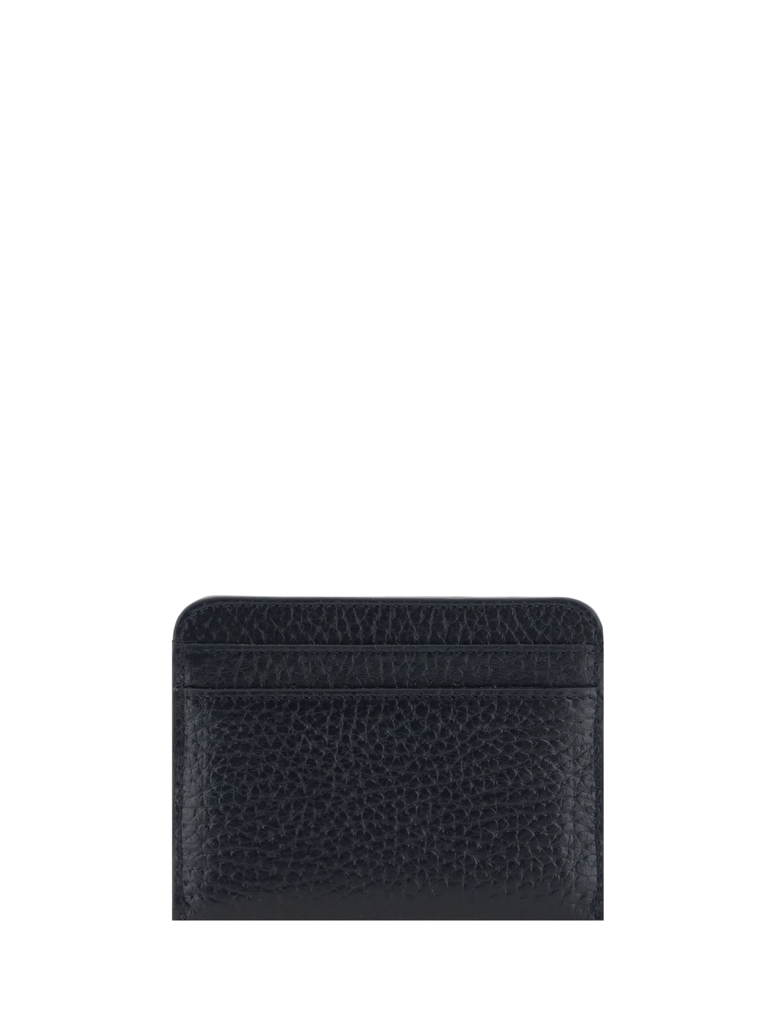 Chloé Leather Card Holder In Black