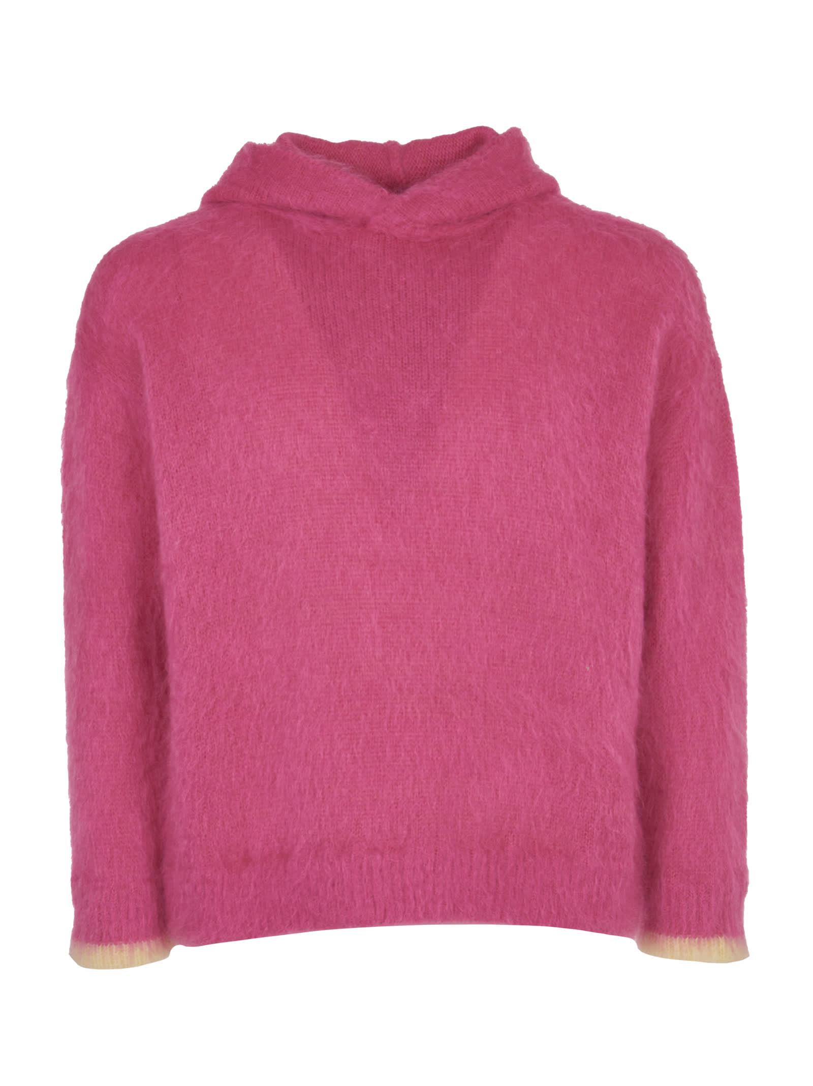 Bonsai Pink Hooded Sweater