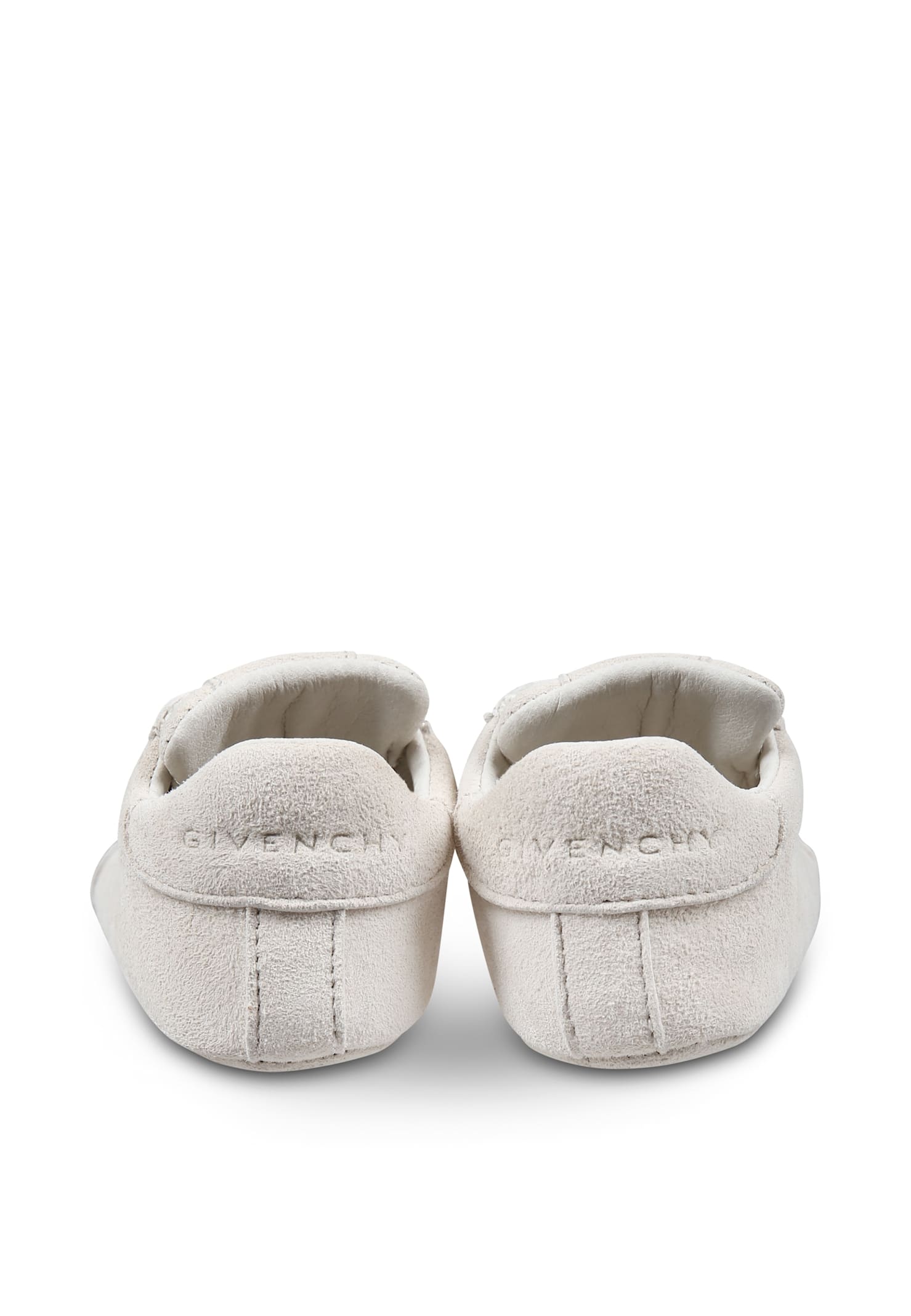 Givenchy Ivory Sneakers For Babykids With 4g Pattern In Ivory