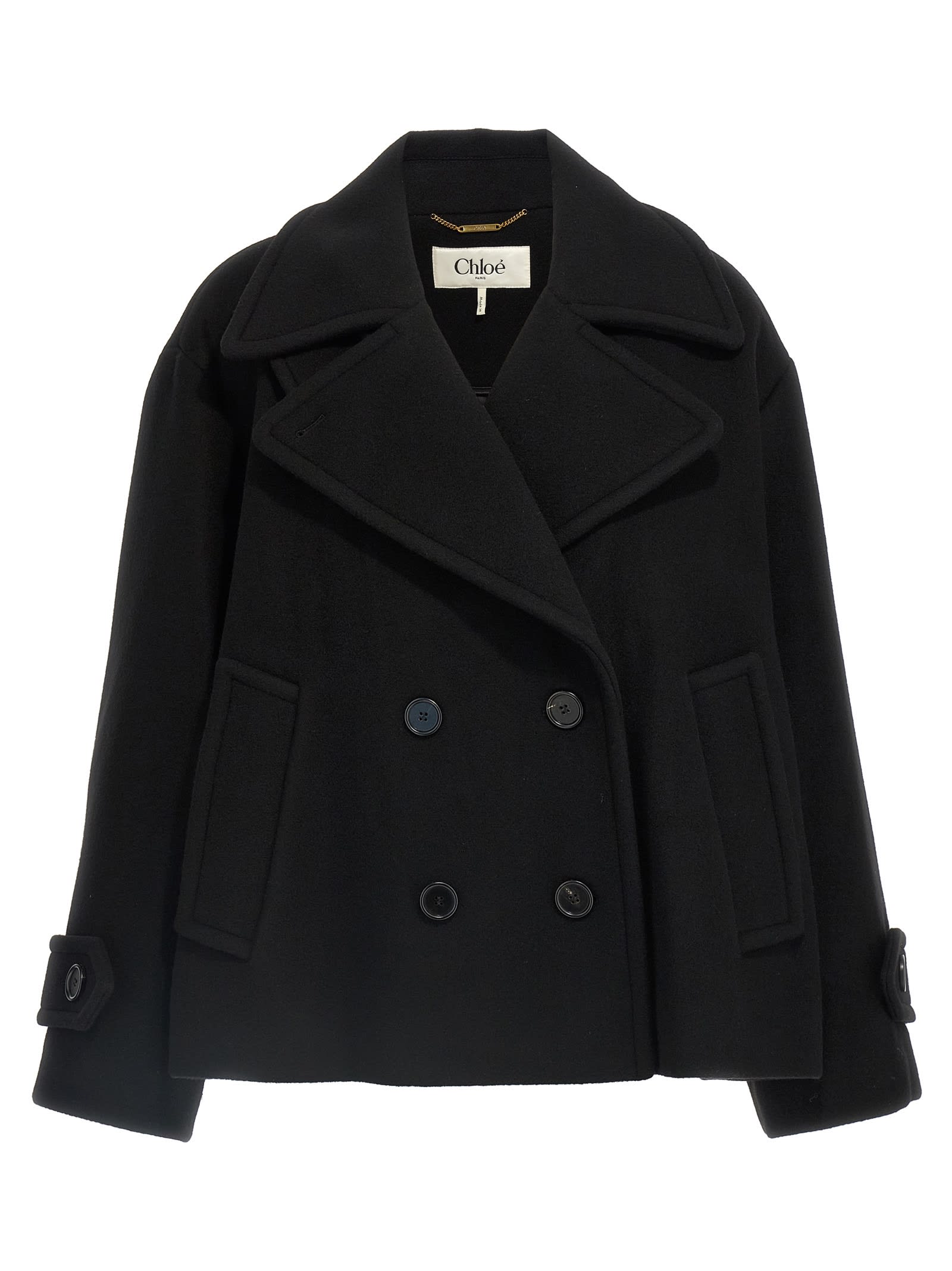 Chloé Double Breasted Wool Coat