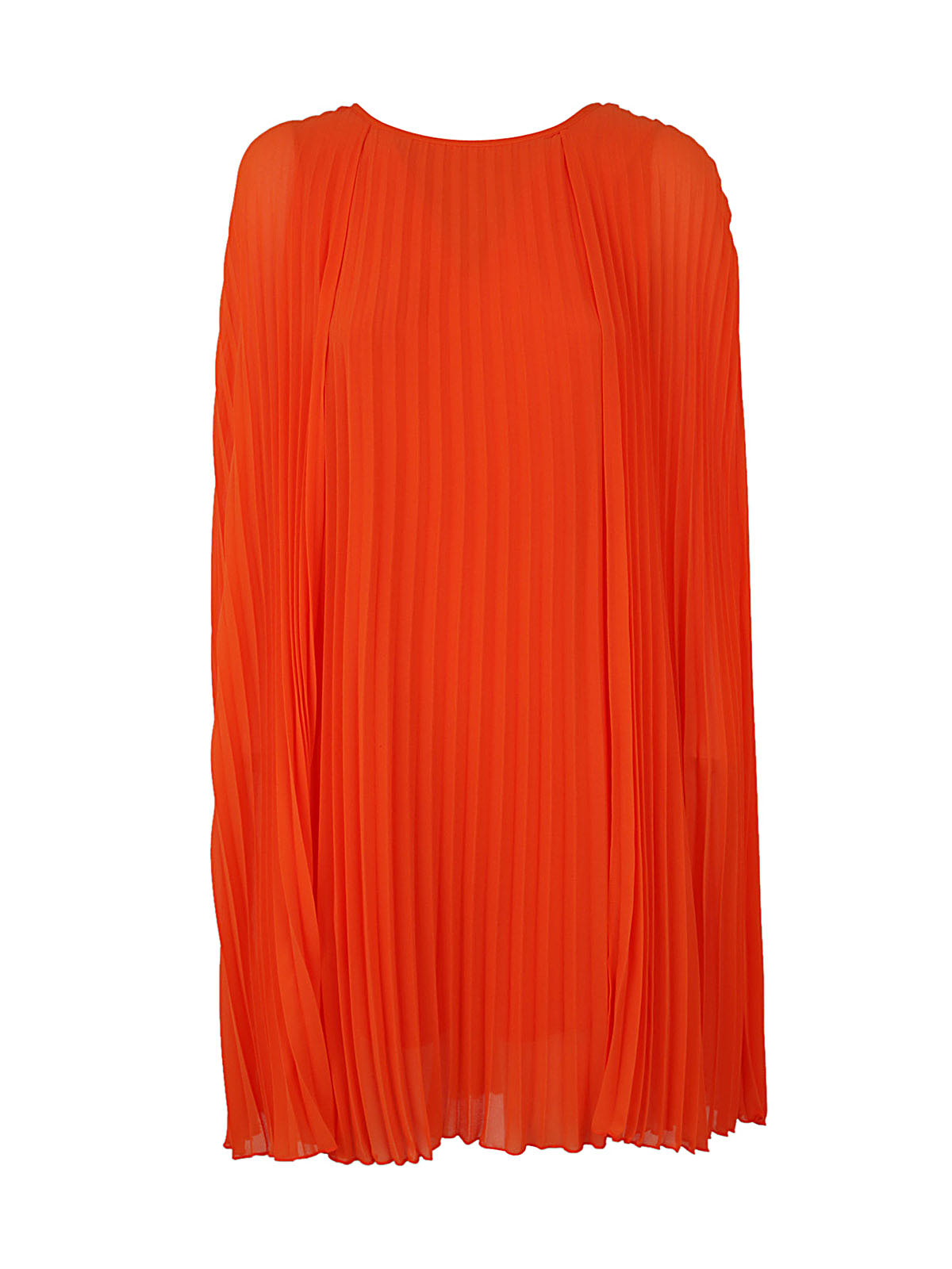 Essentiel Antwerp Dartha Pleated Cape Dress In Hazard