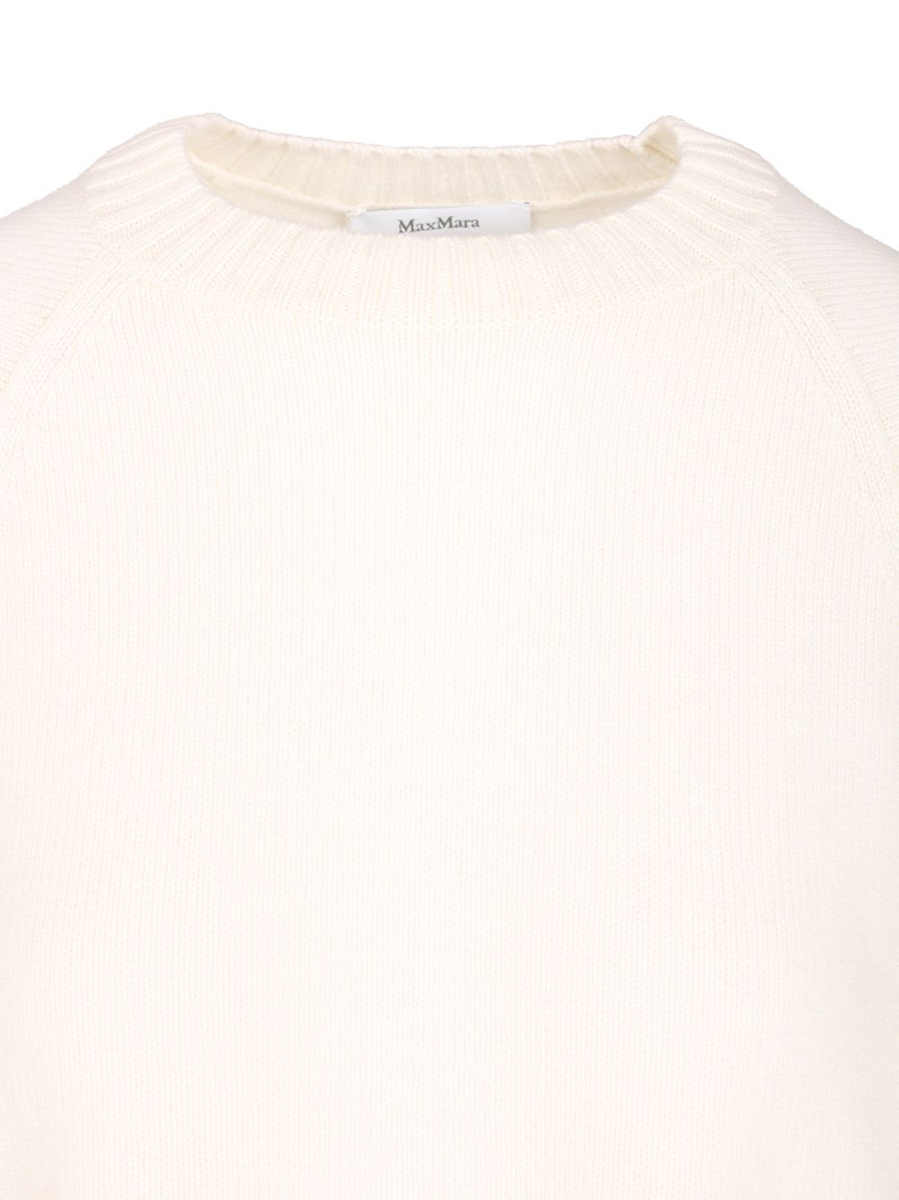 Max Mara Oversized Wool And Cashmere Sweater In Neutral