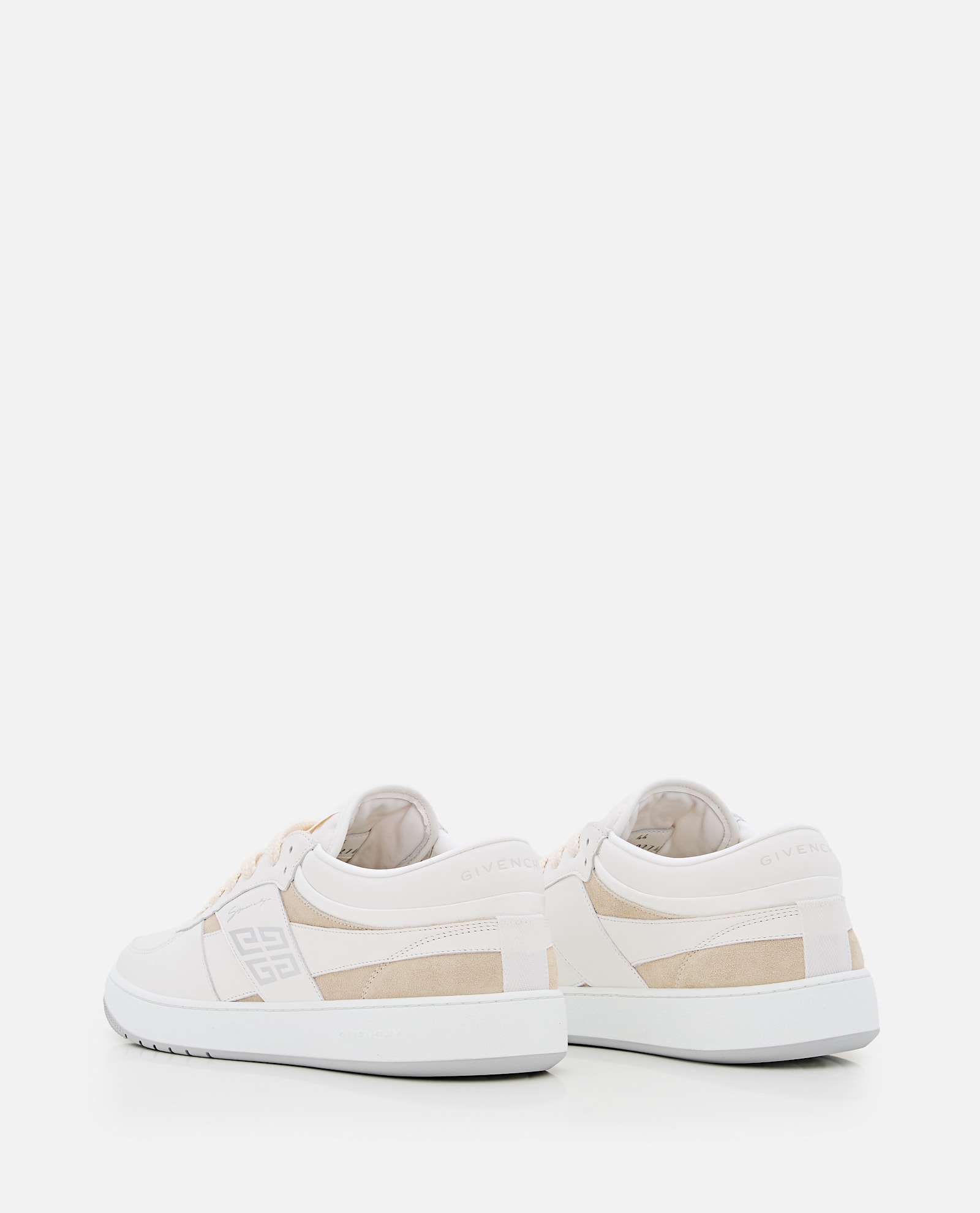 Givenchy G Move White Low Top Sneakers With Logo Detail On The Side In Leather Man In White