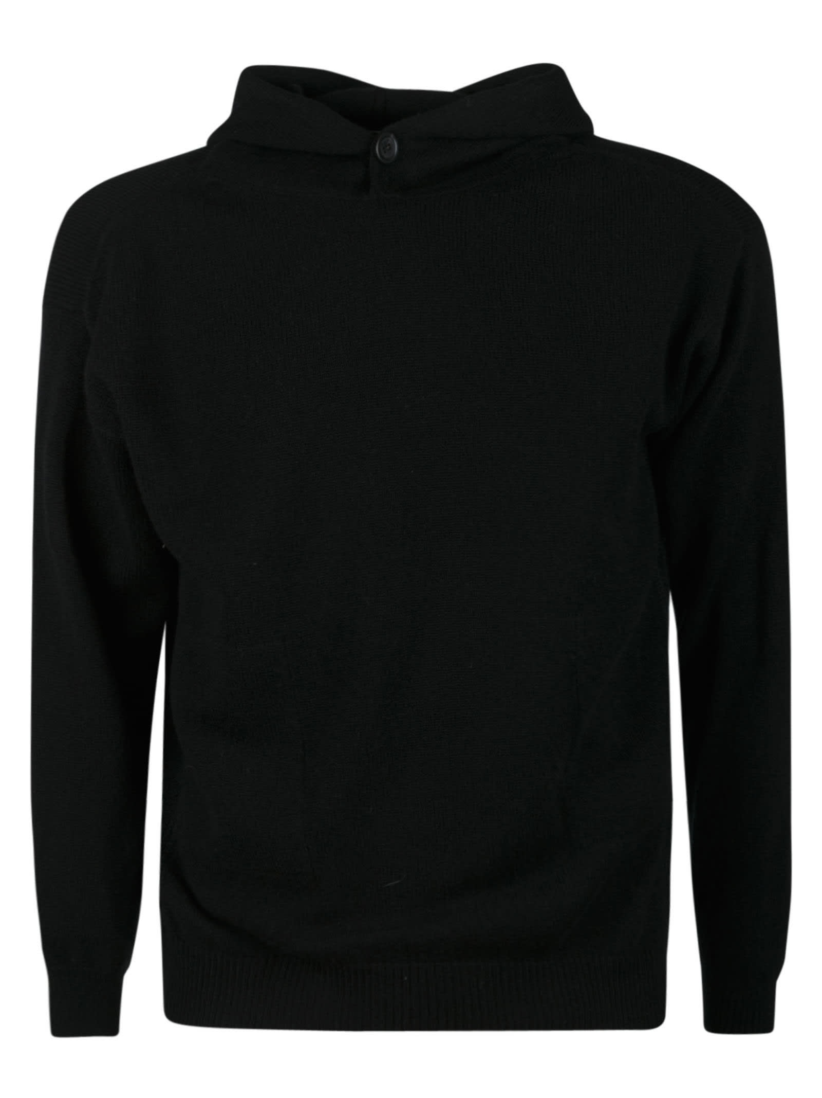 Malo Classic Buttoned Neck Hoodie
