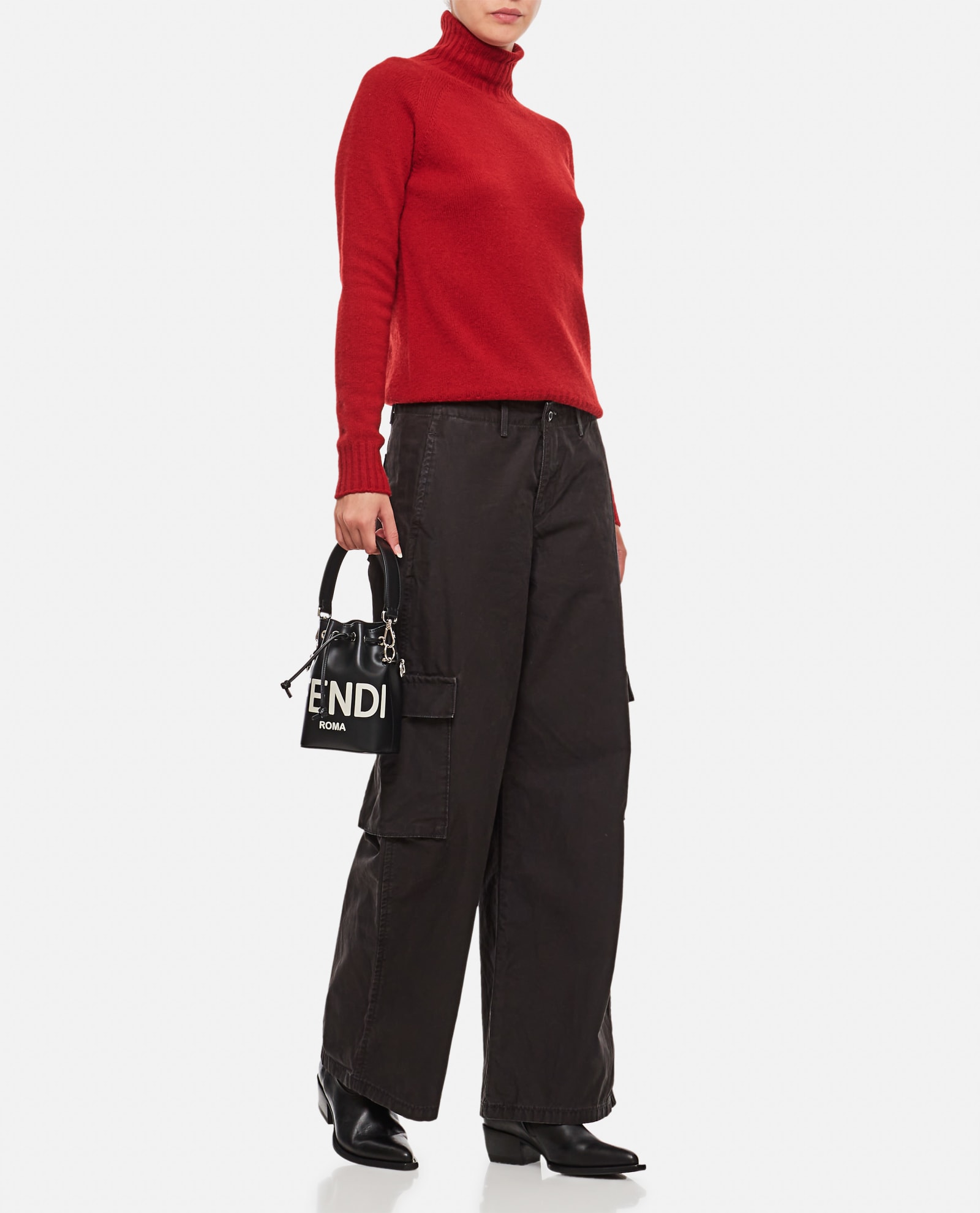 Shop Drumohr Turtleneck Sweater In Red