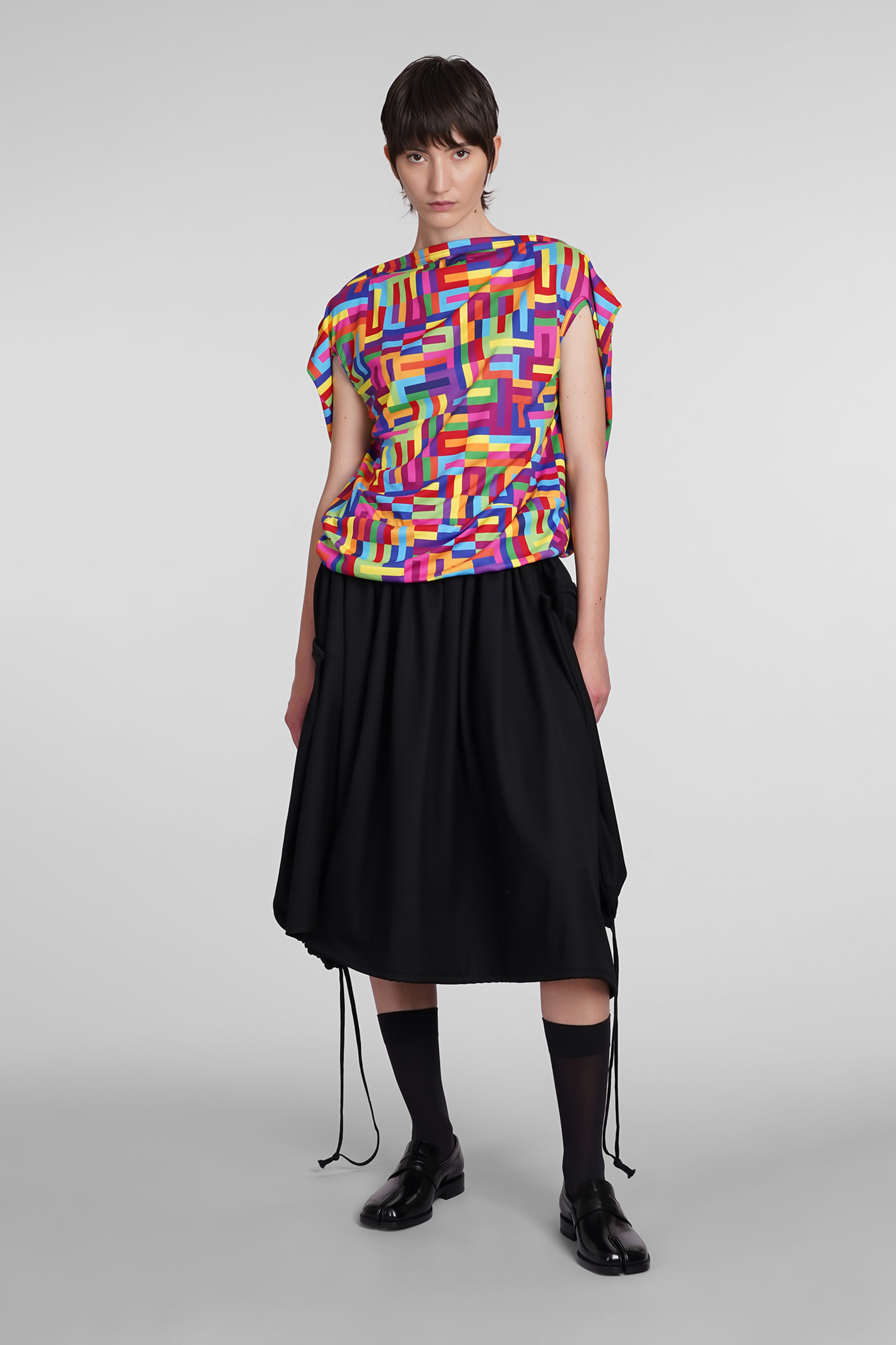Shop Comme Des Garçons T-shirt In Multicolor Polyester