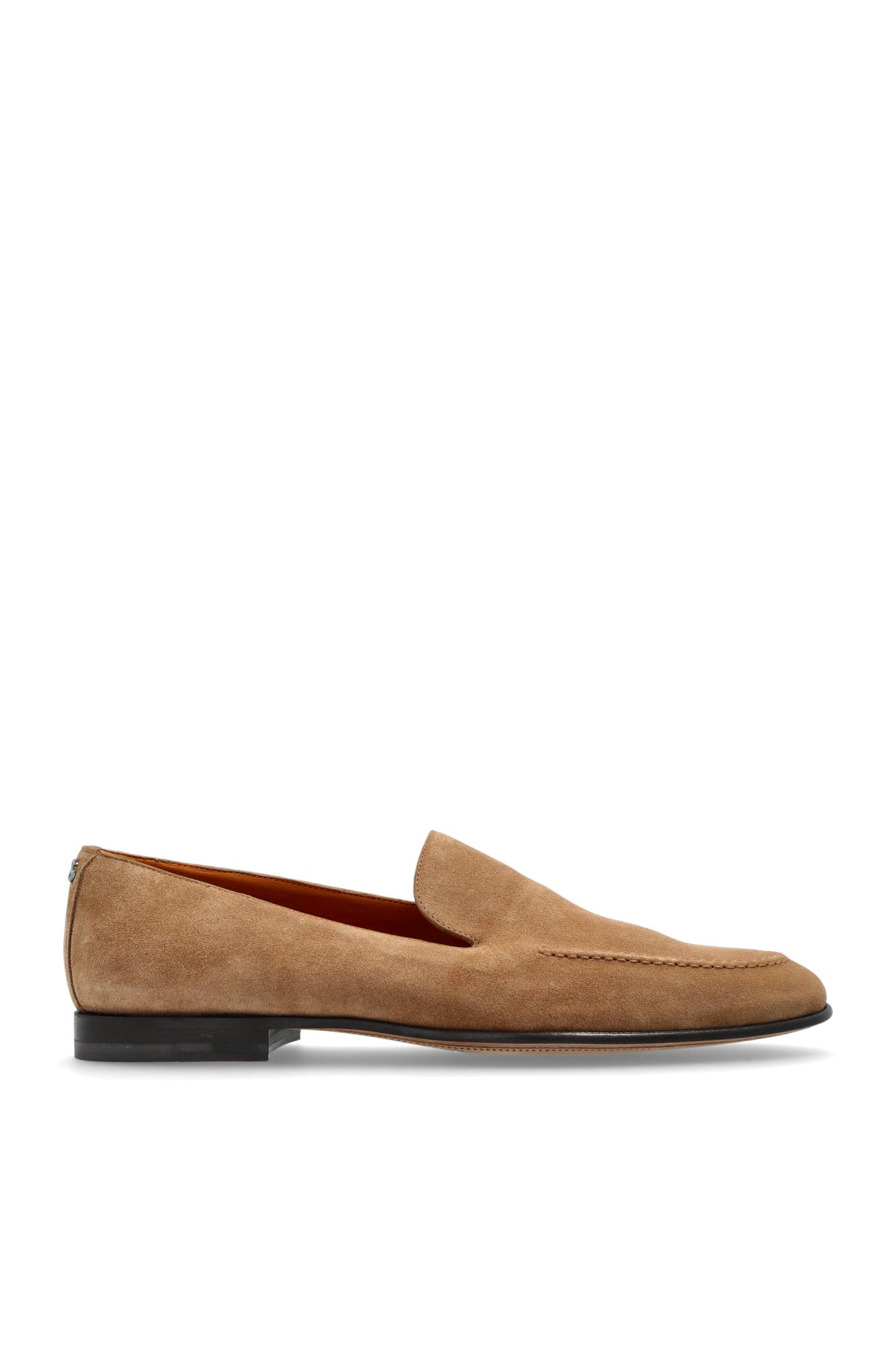Dolce & Gabbana Loafers With Almond Toe And Suede Finish In Nude