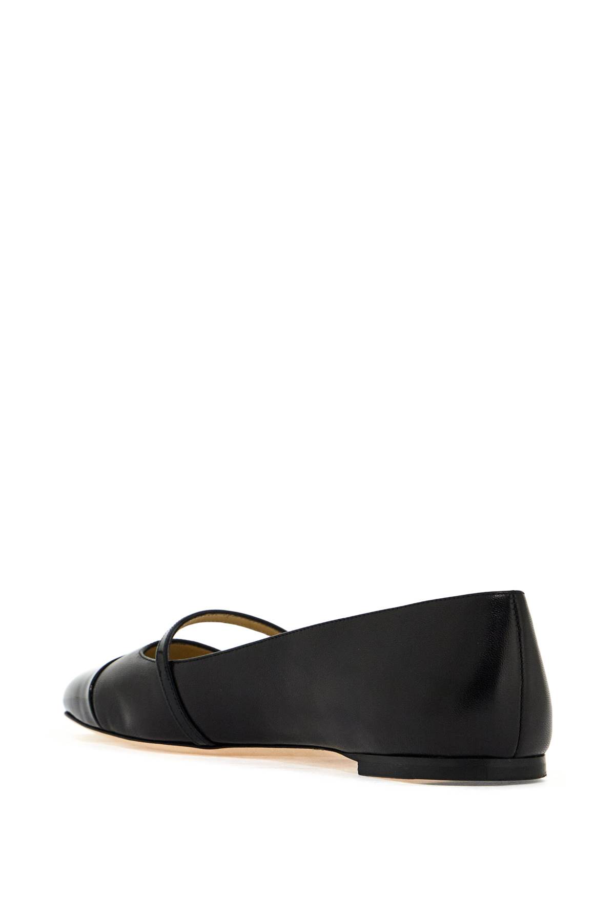 Shop Jimmy Choo Elisa Ballet Flats In Nappa Leather In Black Black (black)