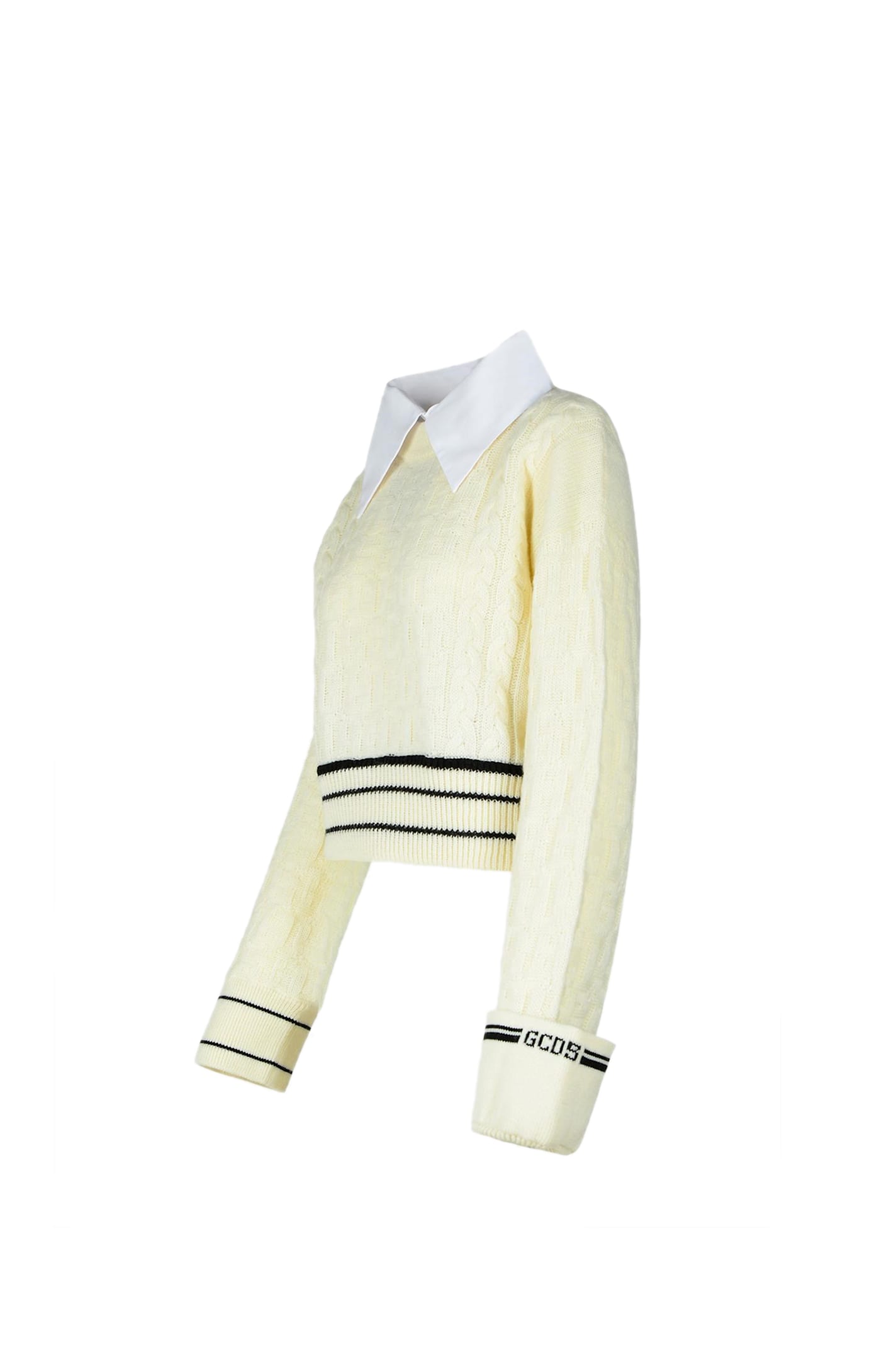 Shop Gcds Sweater In White