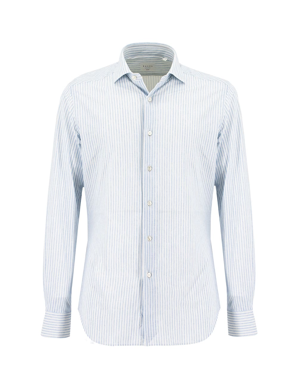 Xacus Shirt In Stripe Light Blue+white
