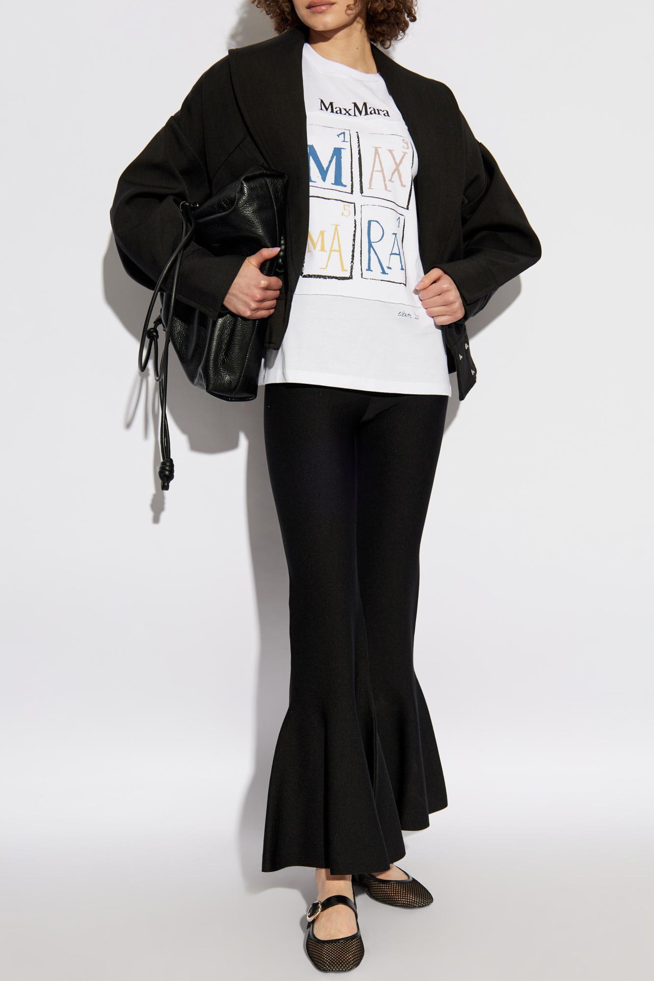 Max Mara T-shirt Colibri In White