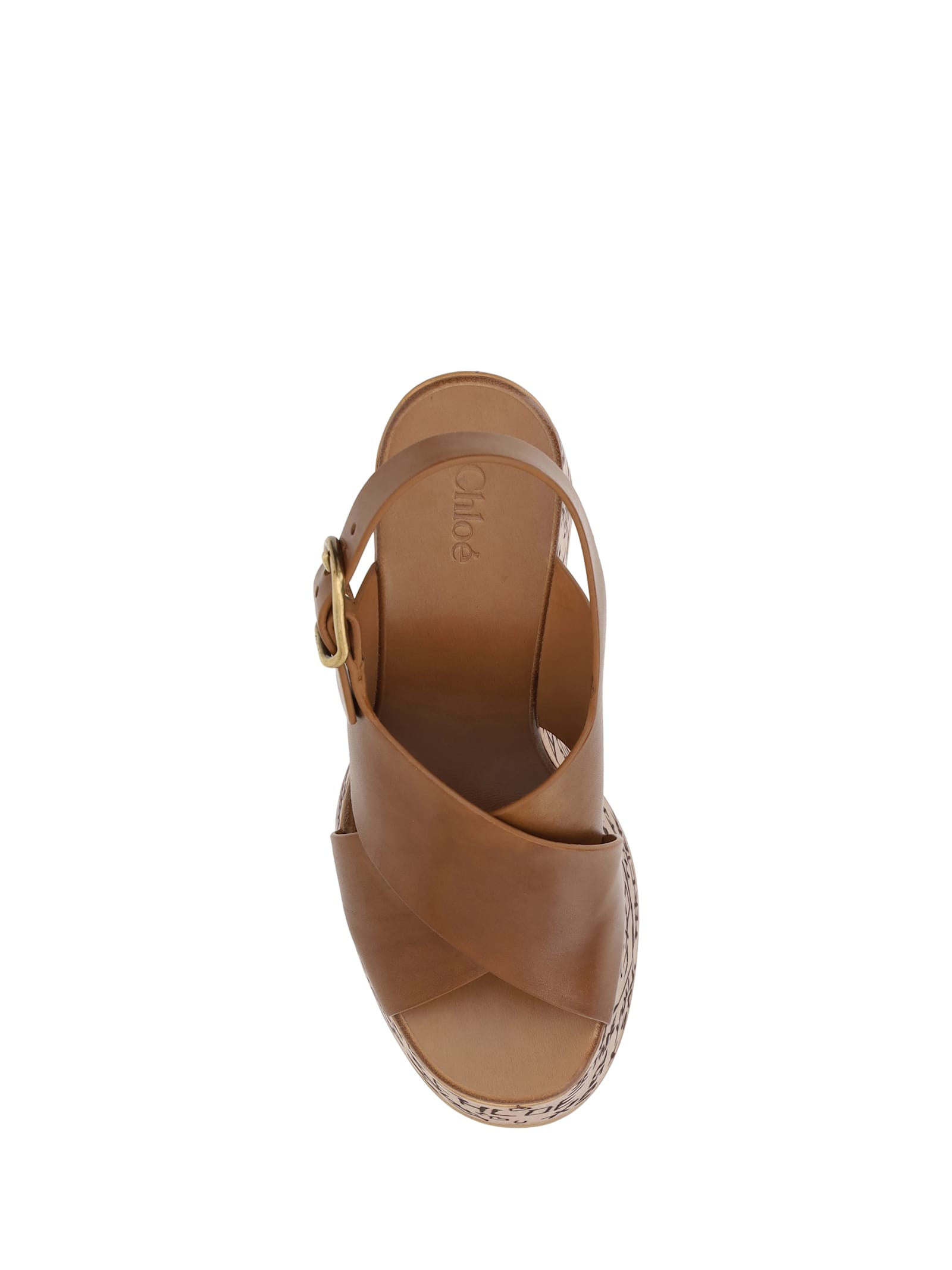 Shop Chloé Maxime Sandals In Ginger Brown