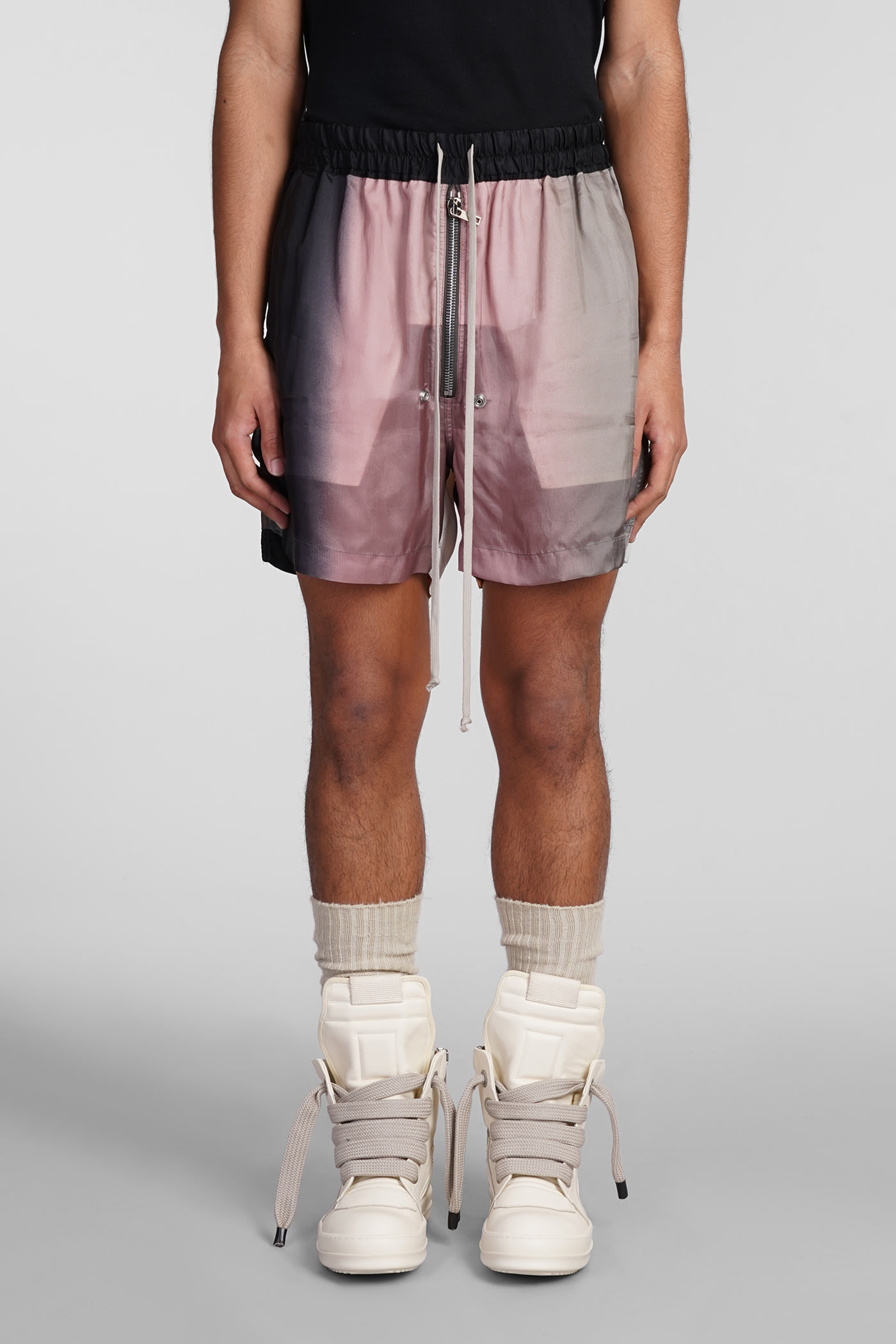 Shop Rick Owens Bela Boxers Shorts In Multicolor Polyamide Polyester In Multicolour