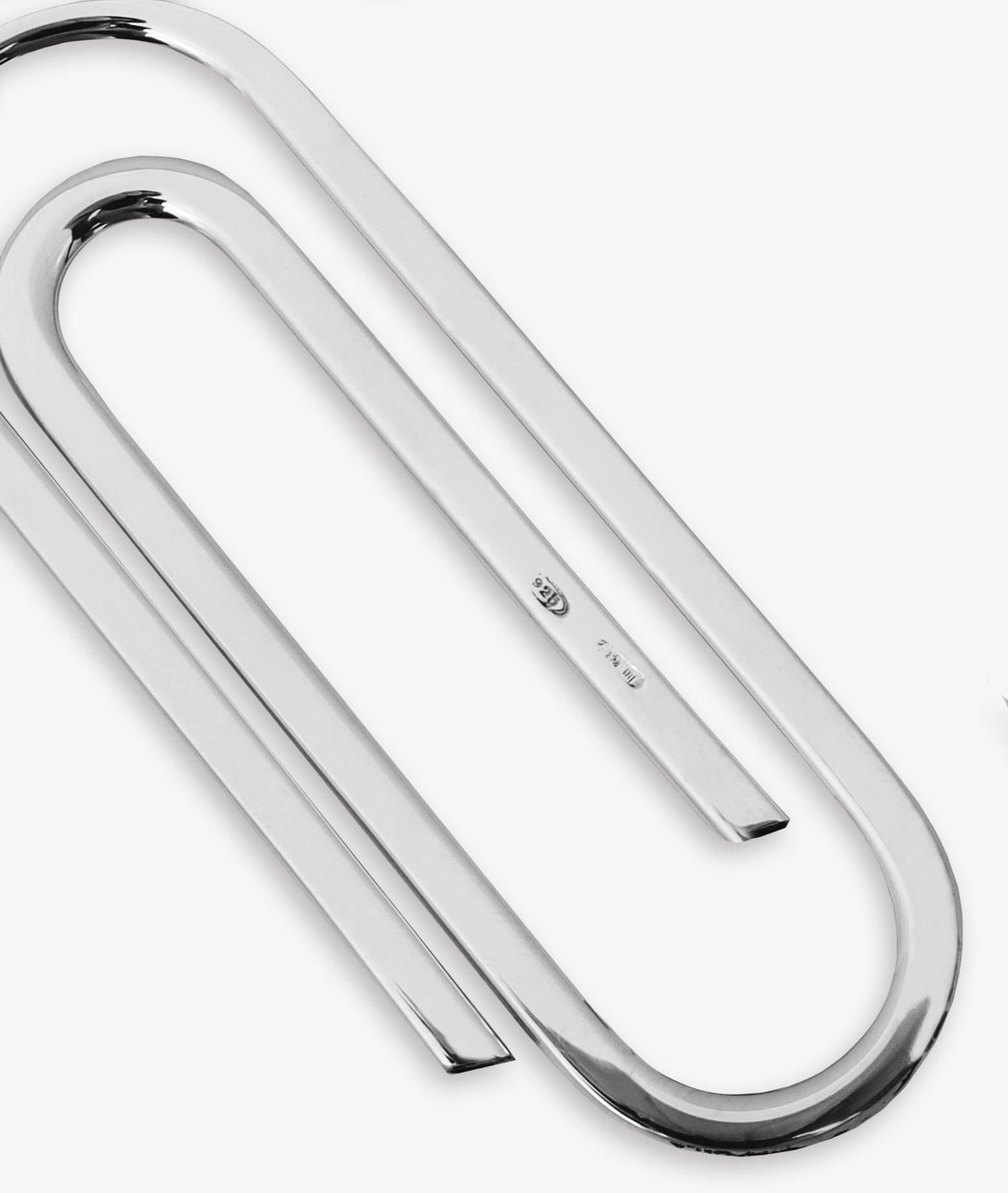 Larusmiani Money Clip Scrooge Wallet In Silver