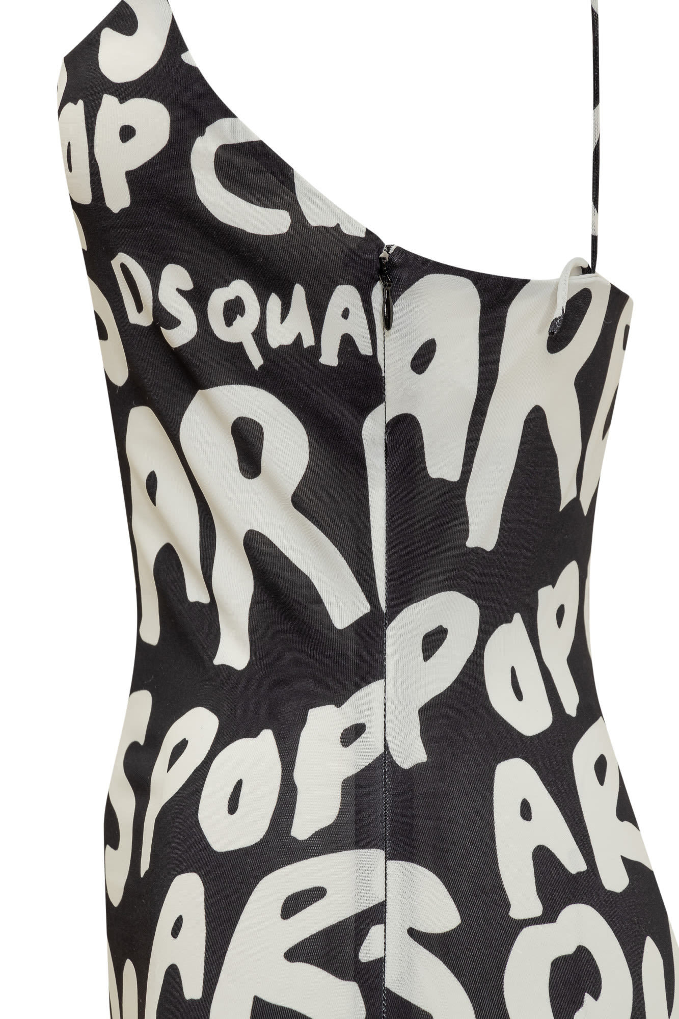 Shop Dsquared2 Pop 80s Dress In Black